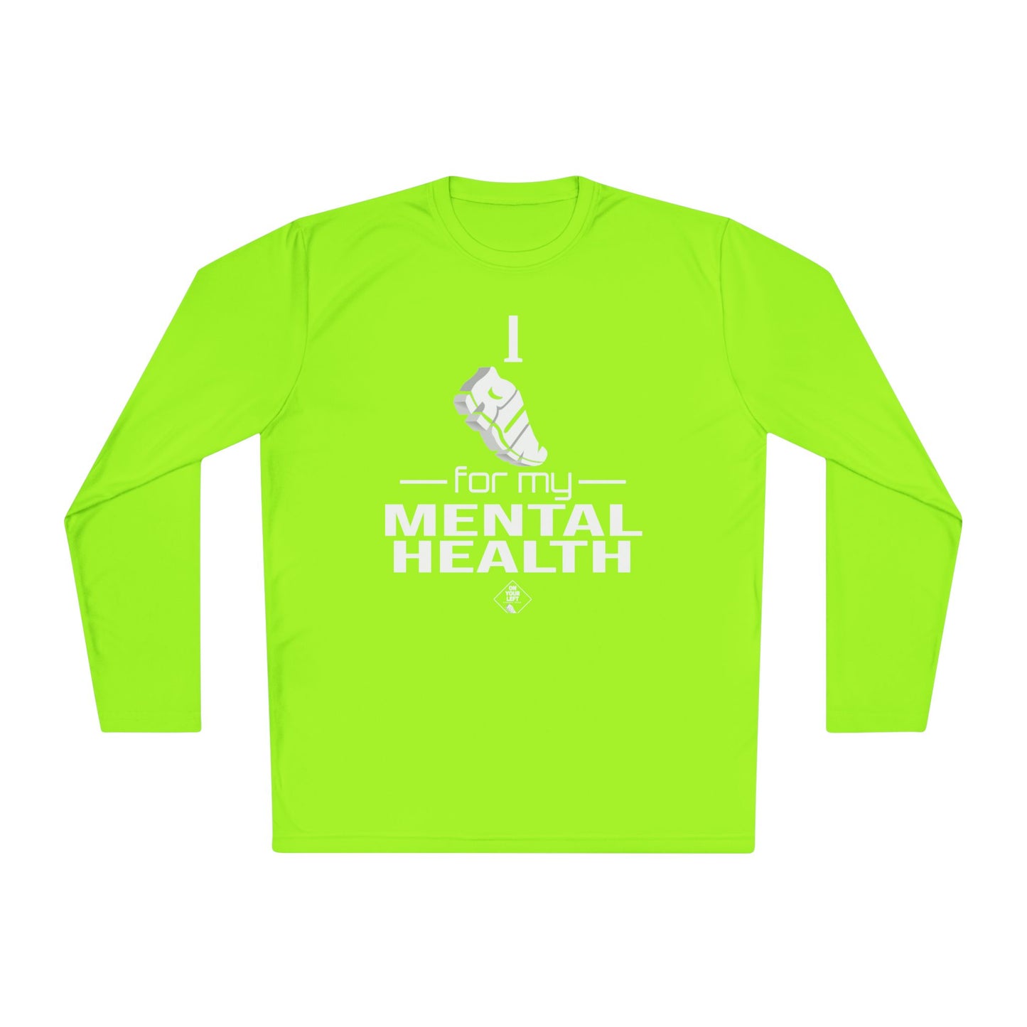 Unisex Jersey Long Sleeve Tee: I Run for my Mental Health