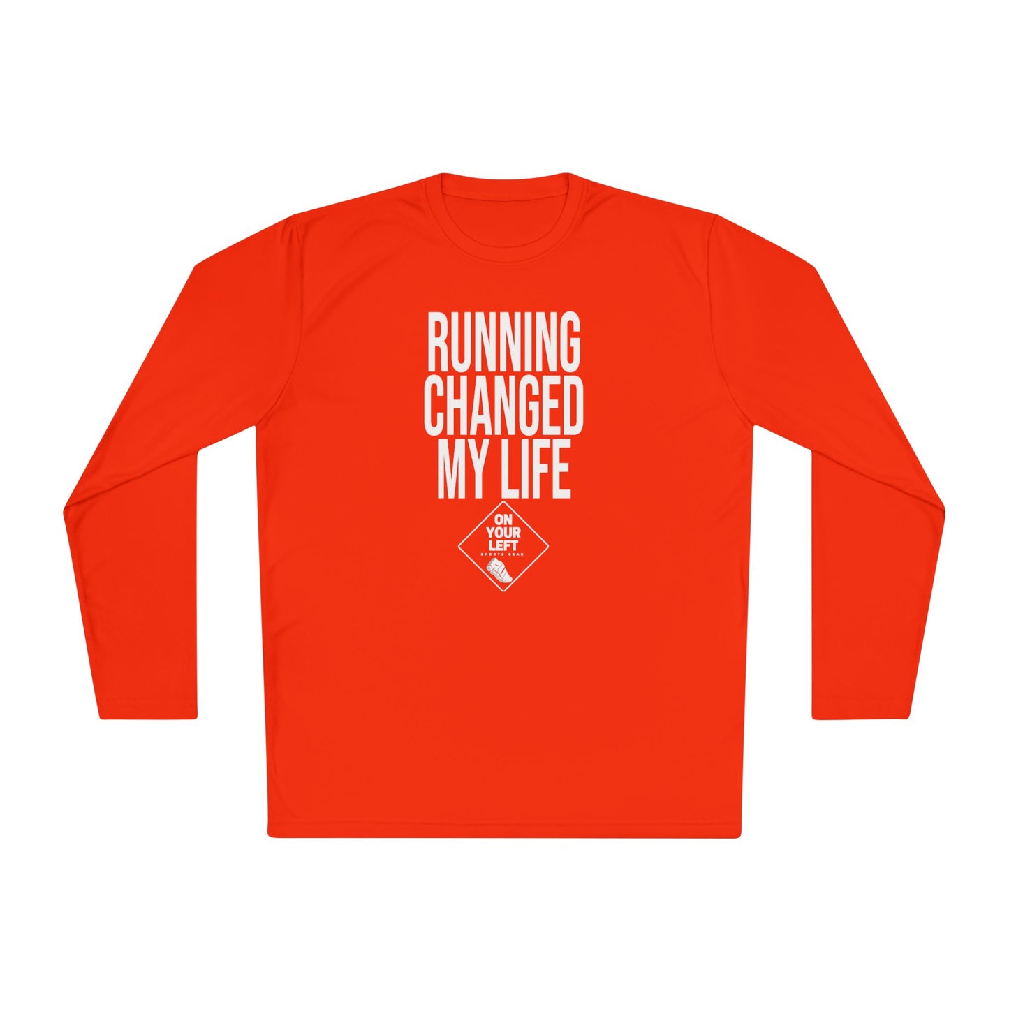 Unisex Jersey Long Sleeve Tee: RUNNING CHANGED MY LIFE