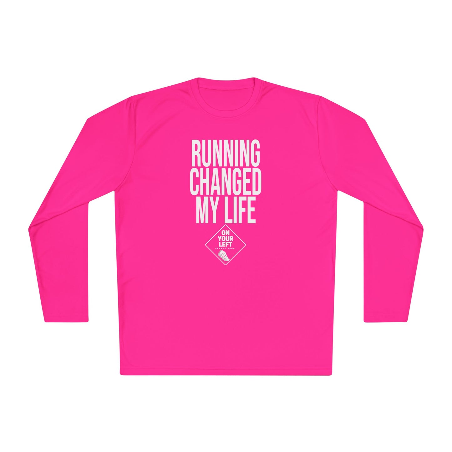 Unisex Jersey Long Sleeve Tee: RUNNING CHANGED MY LIFE