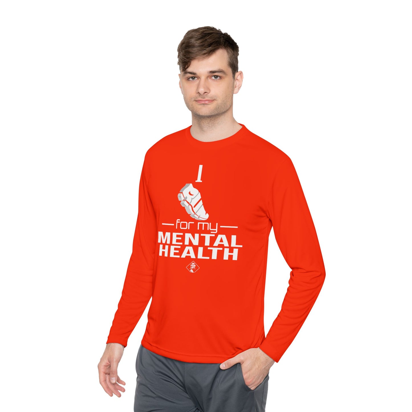 Unisex Jersey Long Sleeve Tee: I Run for my Mental Health