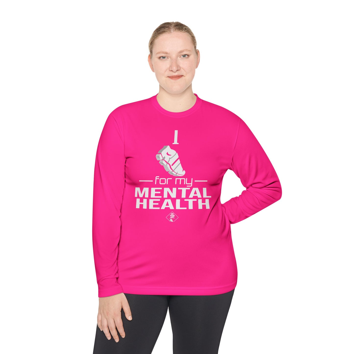 Unisex Jersey Long Sleeve Tee: I Run for my Mental Health