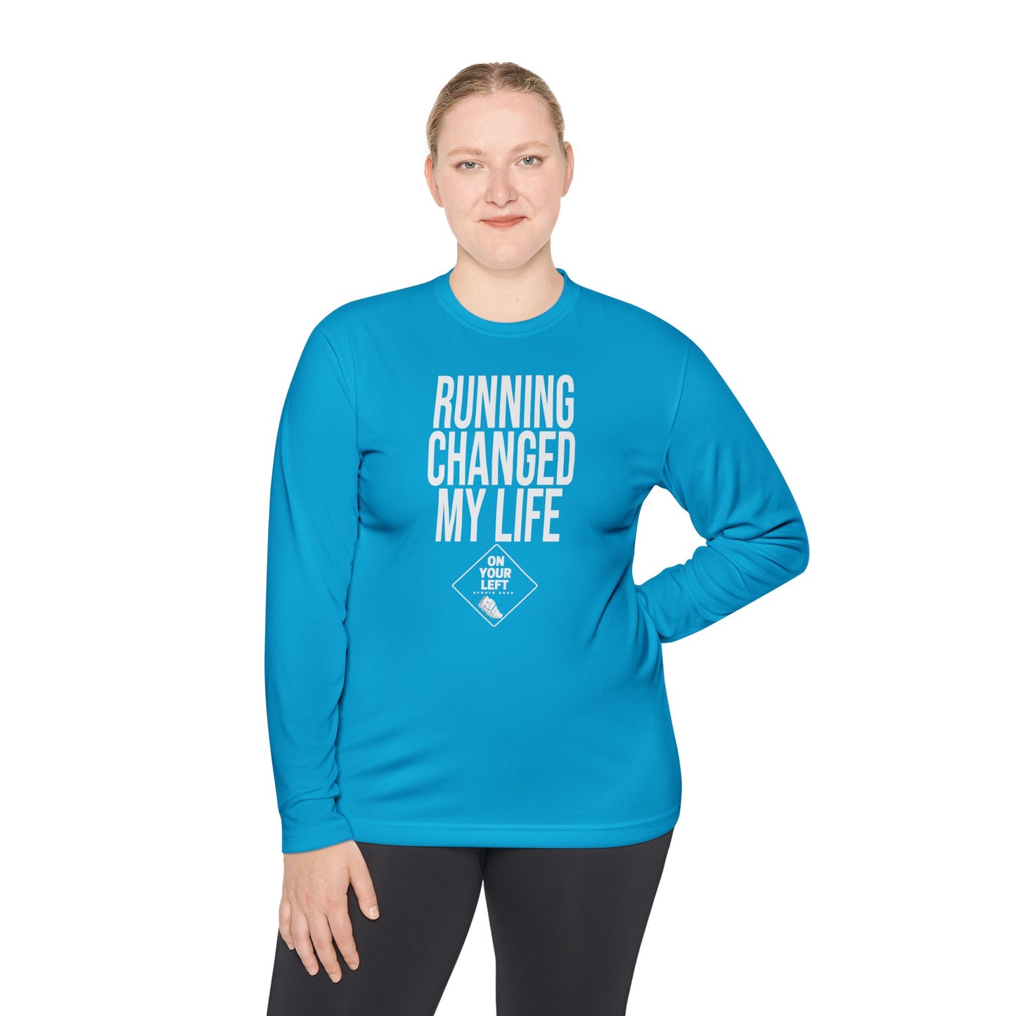 Unisex Jersey Long Sleeve Tee: RUNNING CHANGED MY LIFE