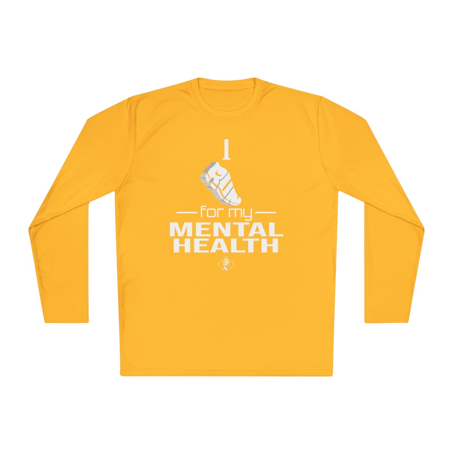 Unisex Jersey Long Sleeve Tee: I Run for my Mental Health