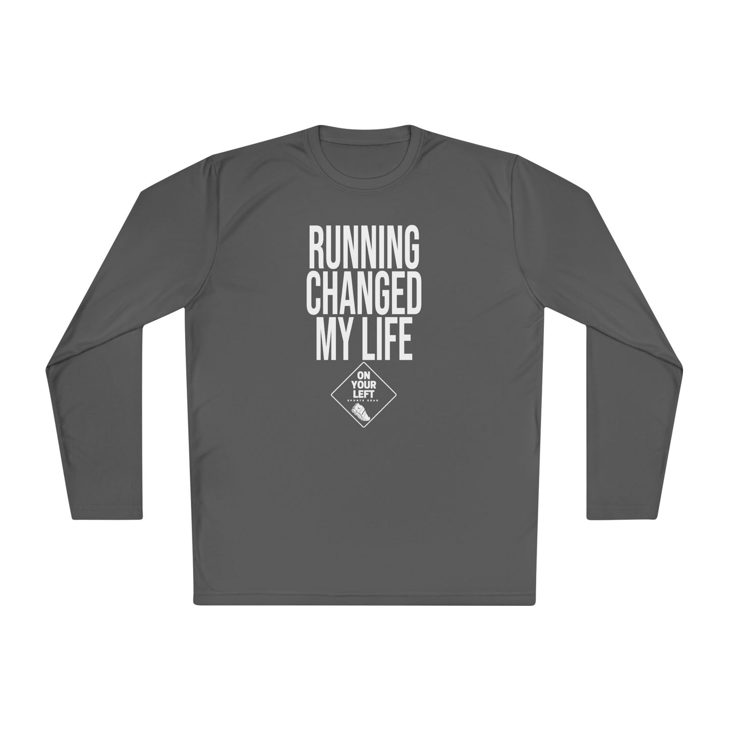 Unisex Jersey Long Sleeve Tee: RUNNING CHANGED MY LIFE