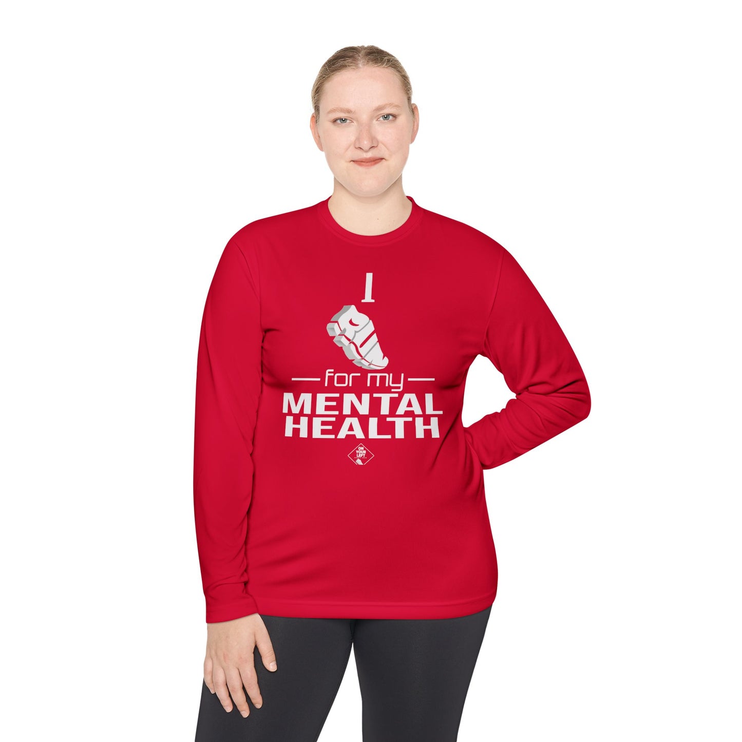 Unisex Jersey Long Sleeve Tee: I Run for my Mental Health
