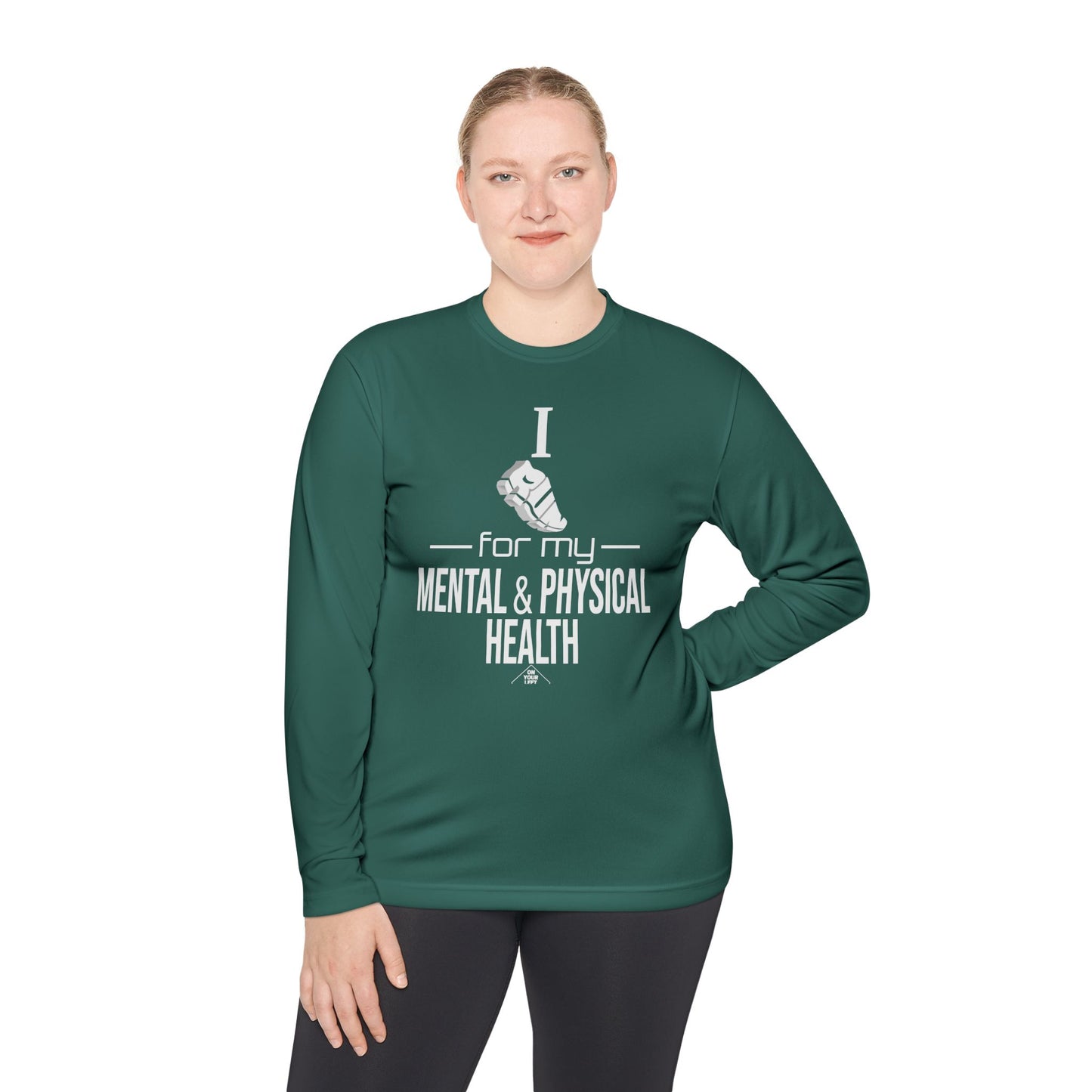 Unisex Jersey Long Sleeve Tee: I Run for my Mental & Physical Health