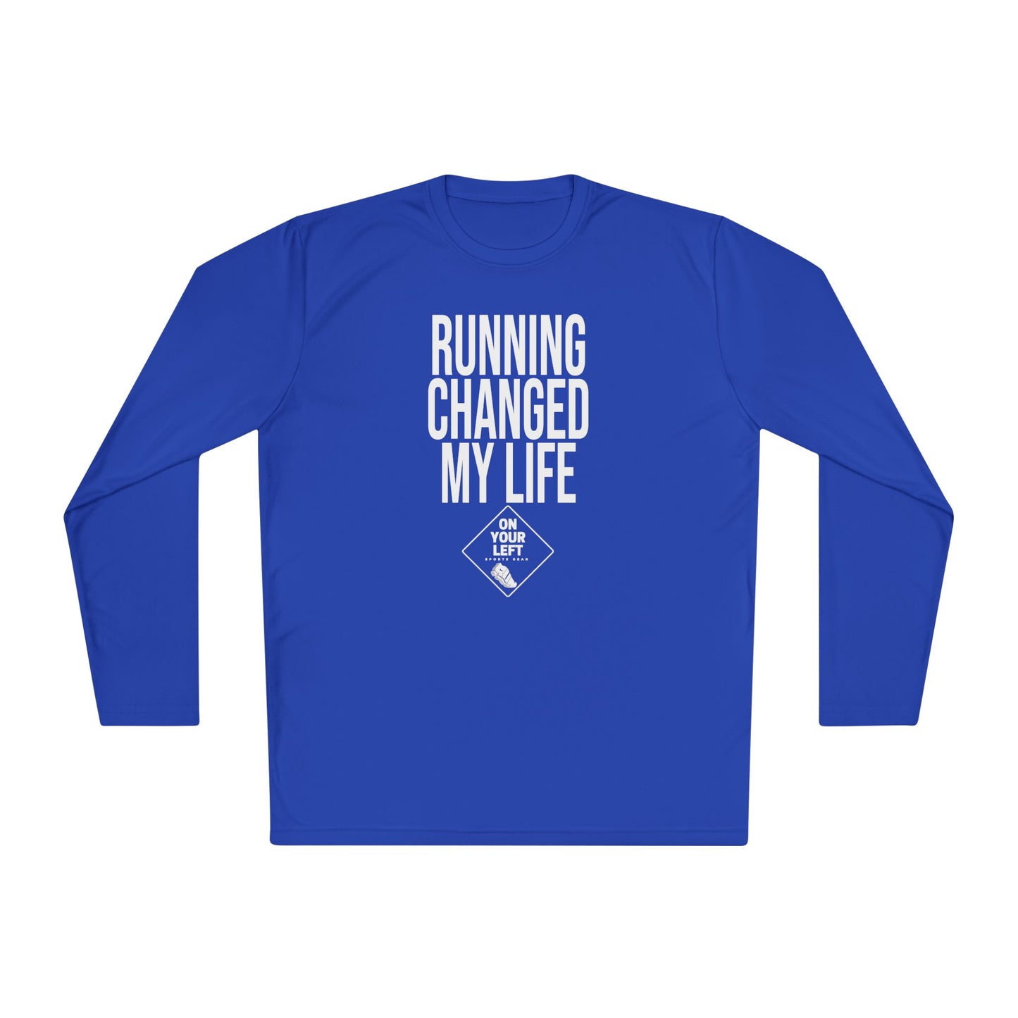 Unisex Jersey Long Sleeve Tee: RUNNING CHANGED MY LIFE