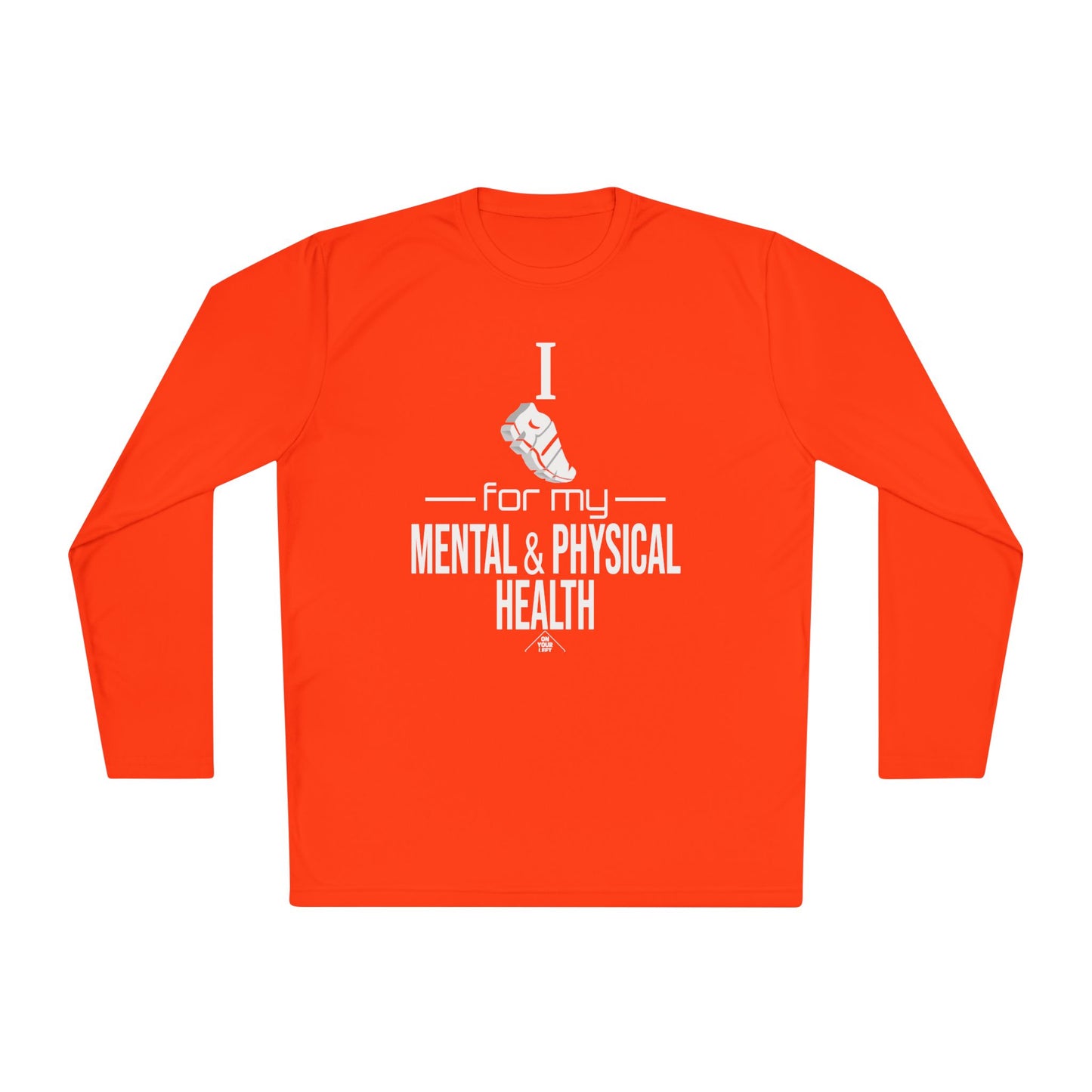 Unisex Jersey Long Sleeve Tee: I Run for my Mental & Physical Health