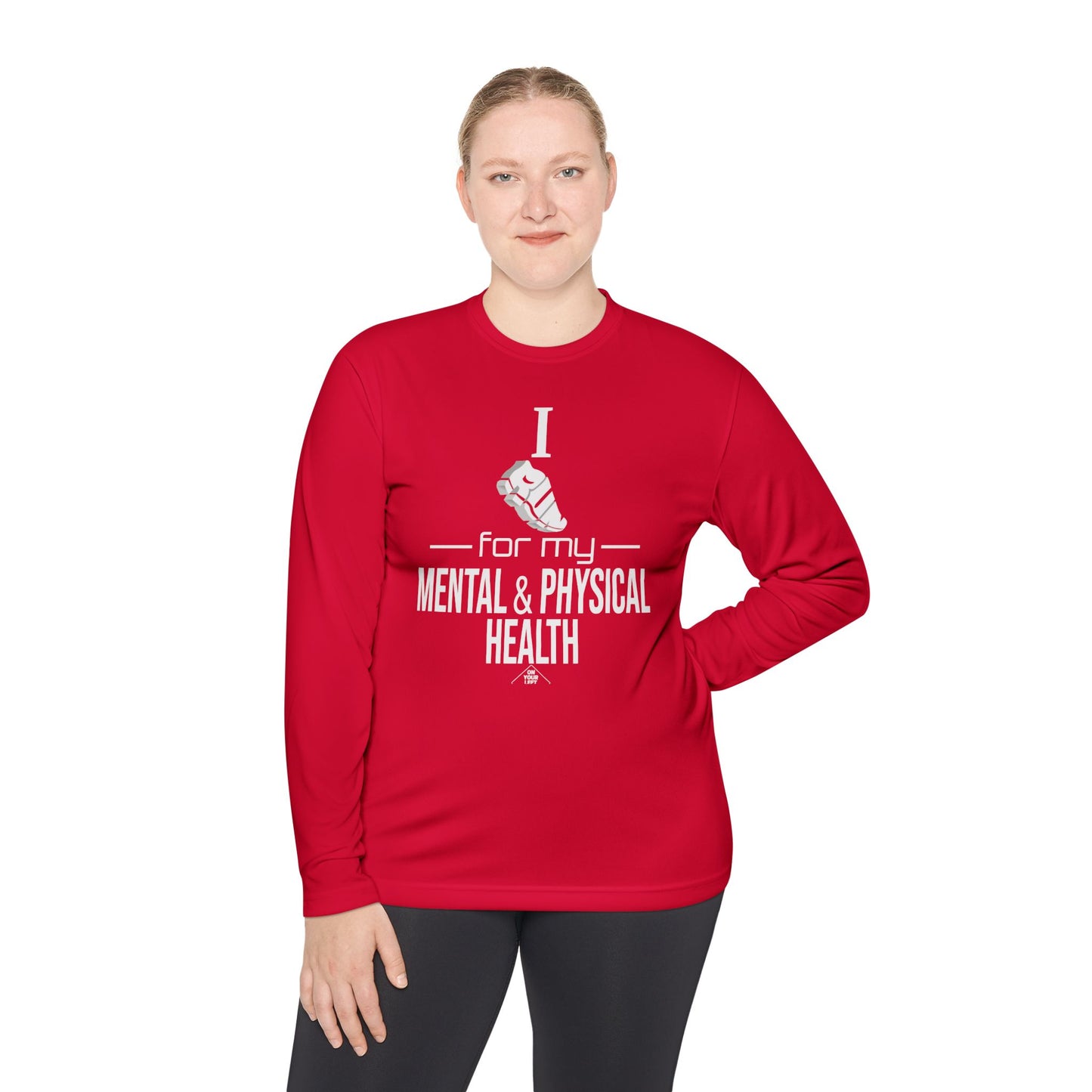 Unisex Jersey Long Sleeve Tee: I Run for my Mental & Physical Health