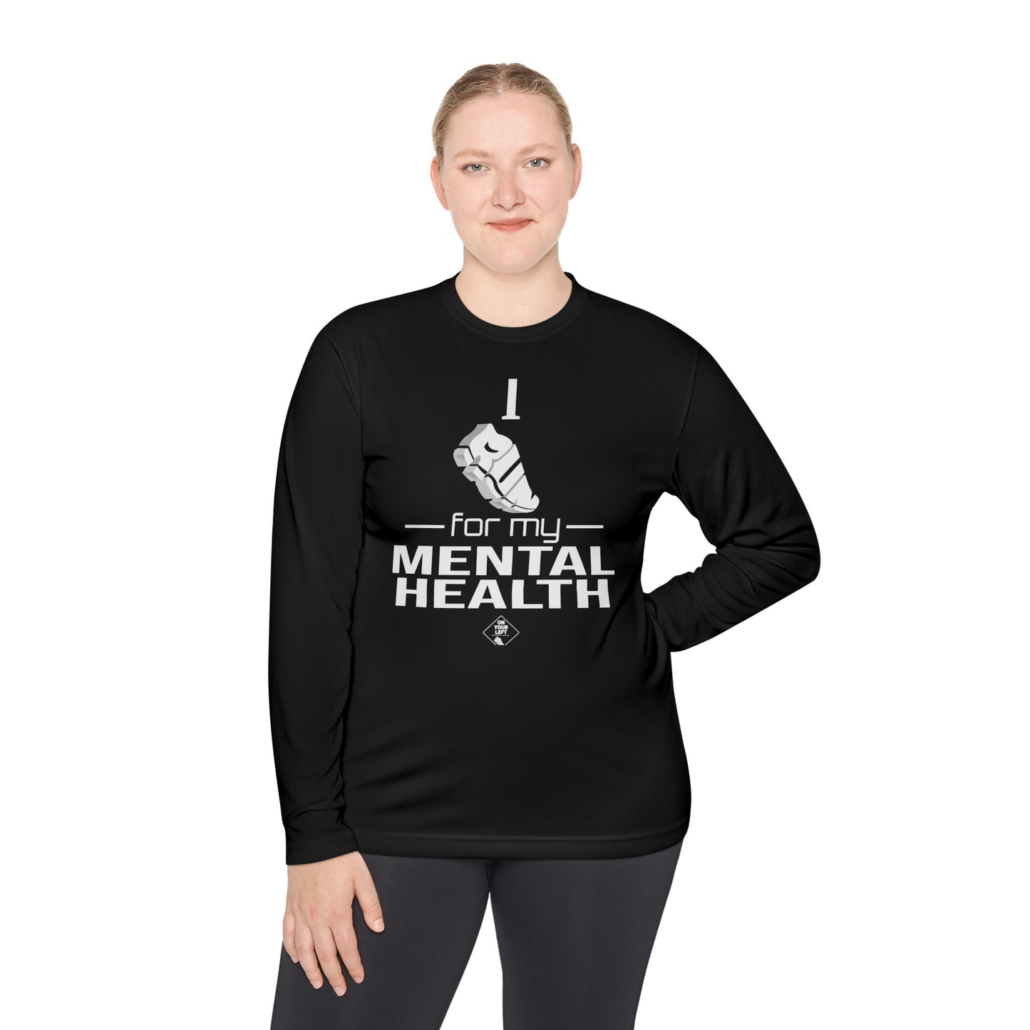 Unisex Jersey Long Sleeve Tee: I Run for my Mental Health