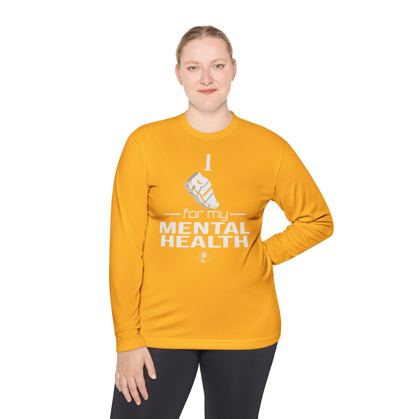 Unisex Jersey Long Sleeve Tee: I Run for my Mental Health