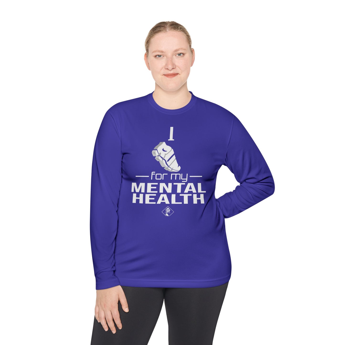 Unisex Jersey Long Sleeve Tee: I Run for my Mental Health