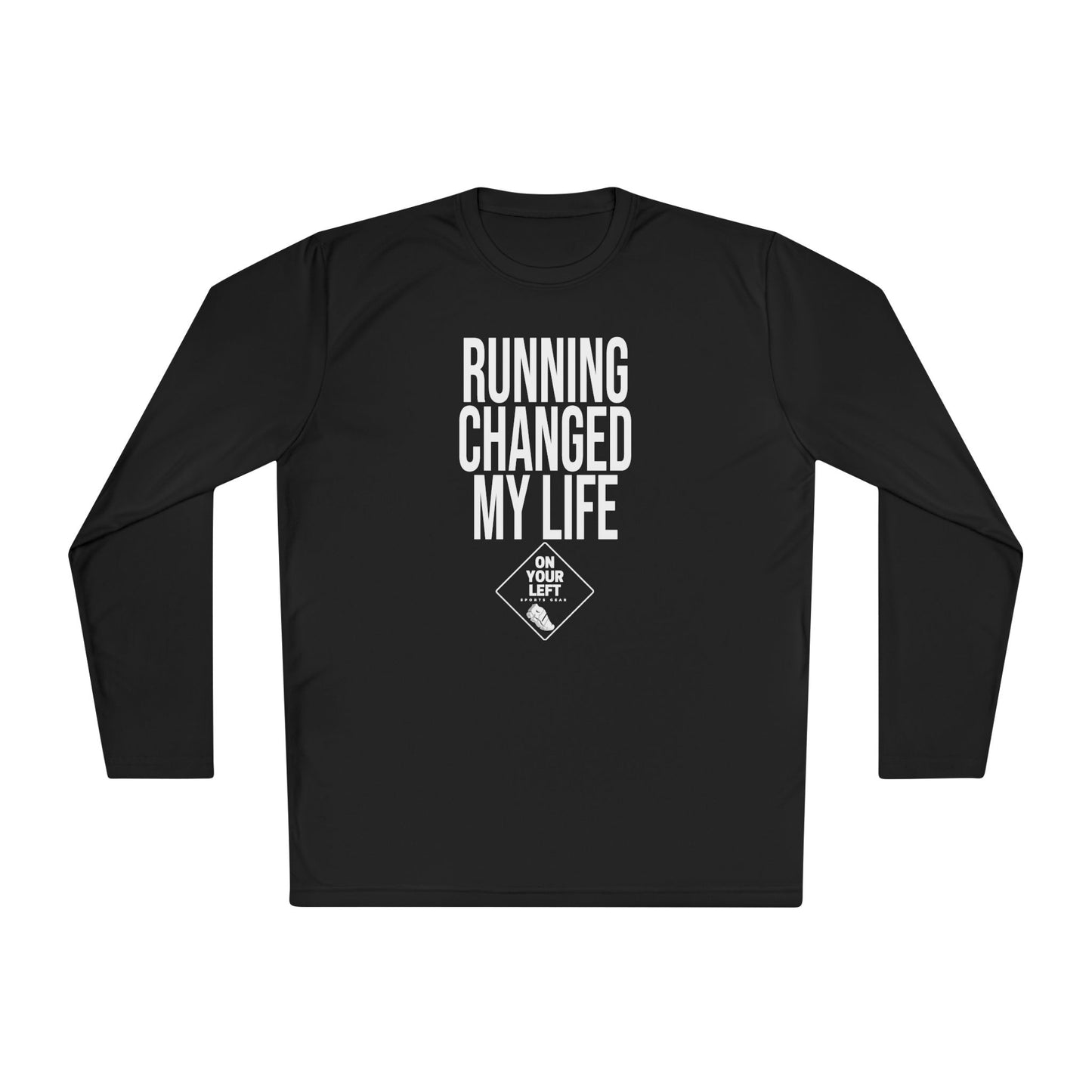 Unisex Jersey Long Sleeve Tee: RUNNING CHANGED MY LIFE