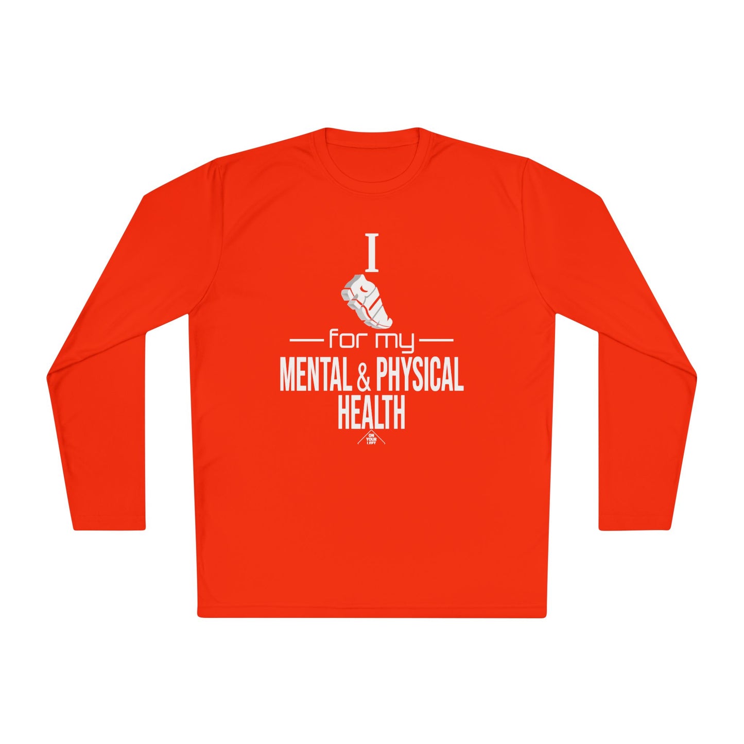 Unisex Jersey Long Sleeve Tee: I Run for my Mental & Physical Health