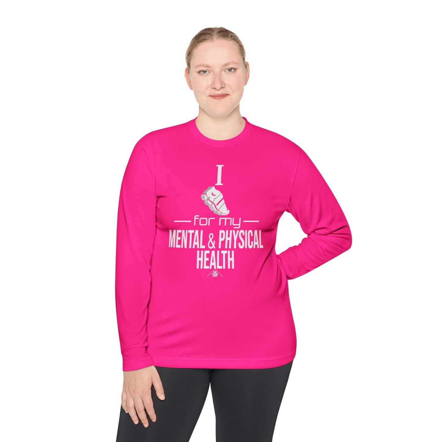 Unisex Jersey Long Sleeve Tee: I Run for my Mental & Physical Health