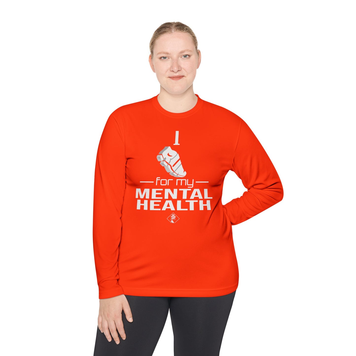 Unisex Jersey Long Sleeve Tee: I Run for my Mental Health