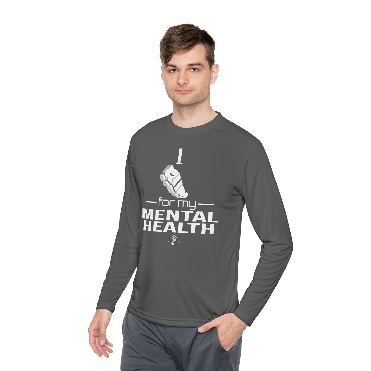 Unisex Jersey Long Sleeve Tee: I Run for my Mental Health