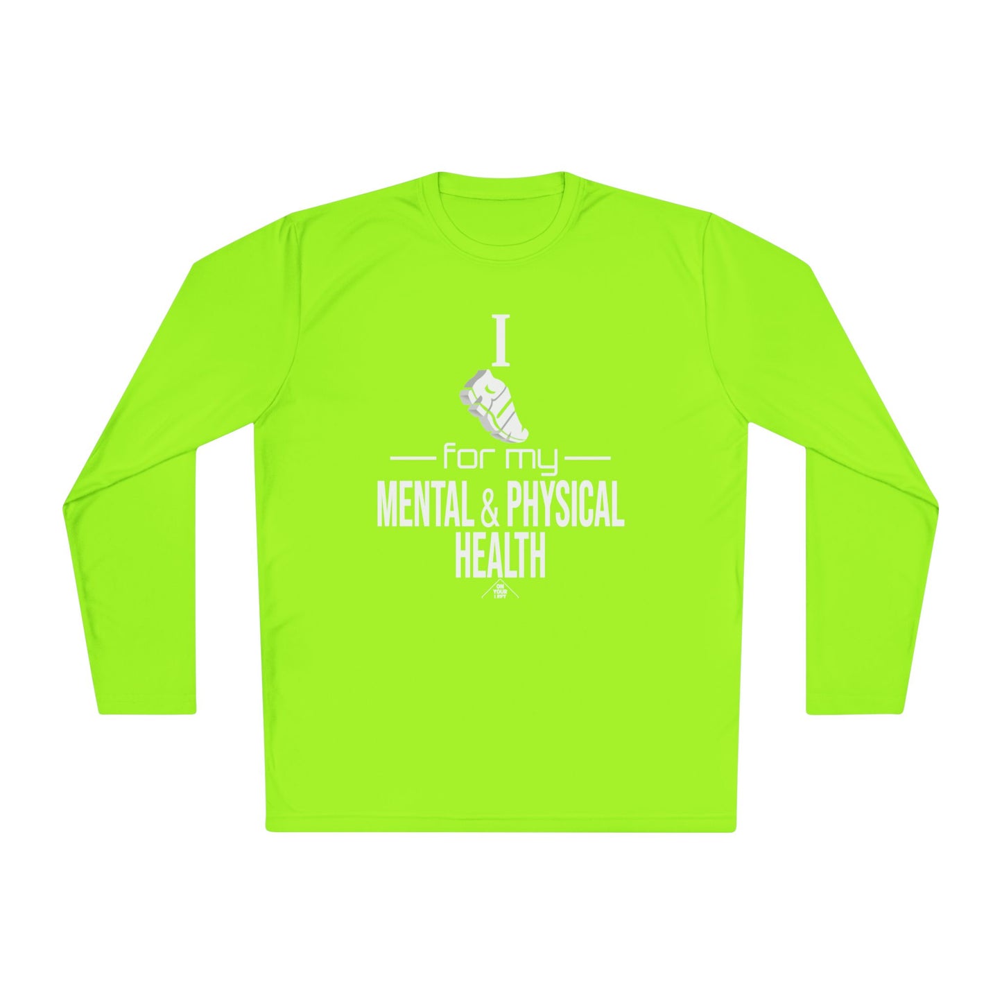 Unisex Jersey Long Sleeve Tee: I Run for my Mental & Physical Health