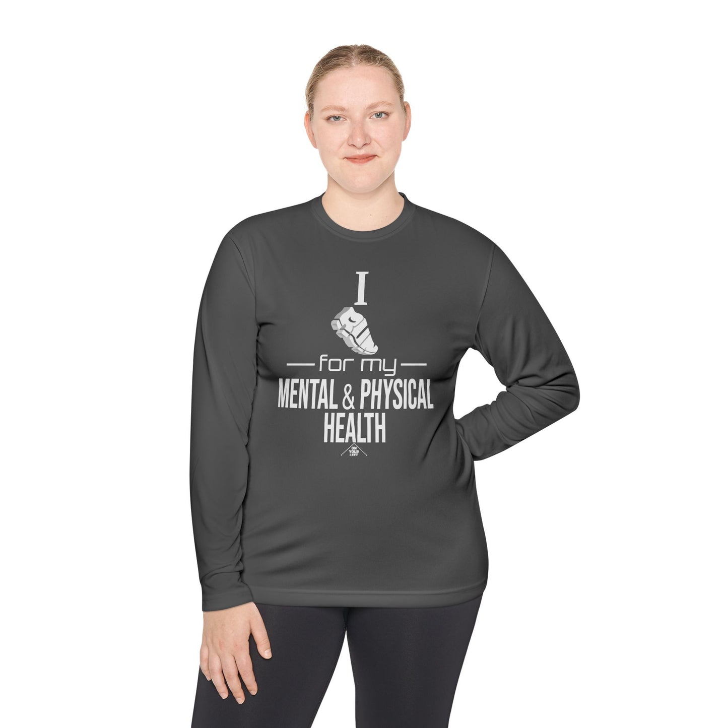 Unisex Jersey Long Sleeve Tee: I Run for my Mental & Physical Health