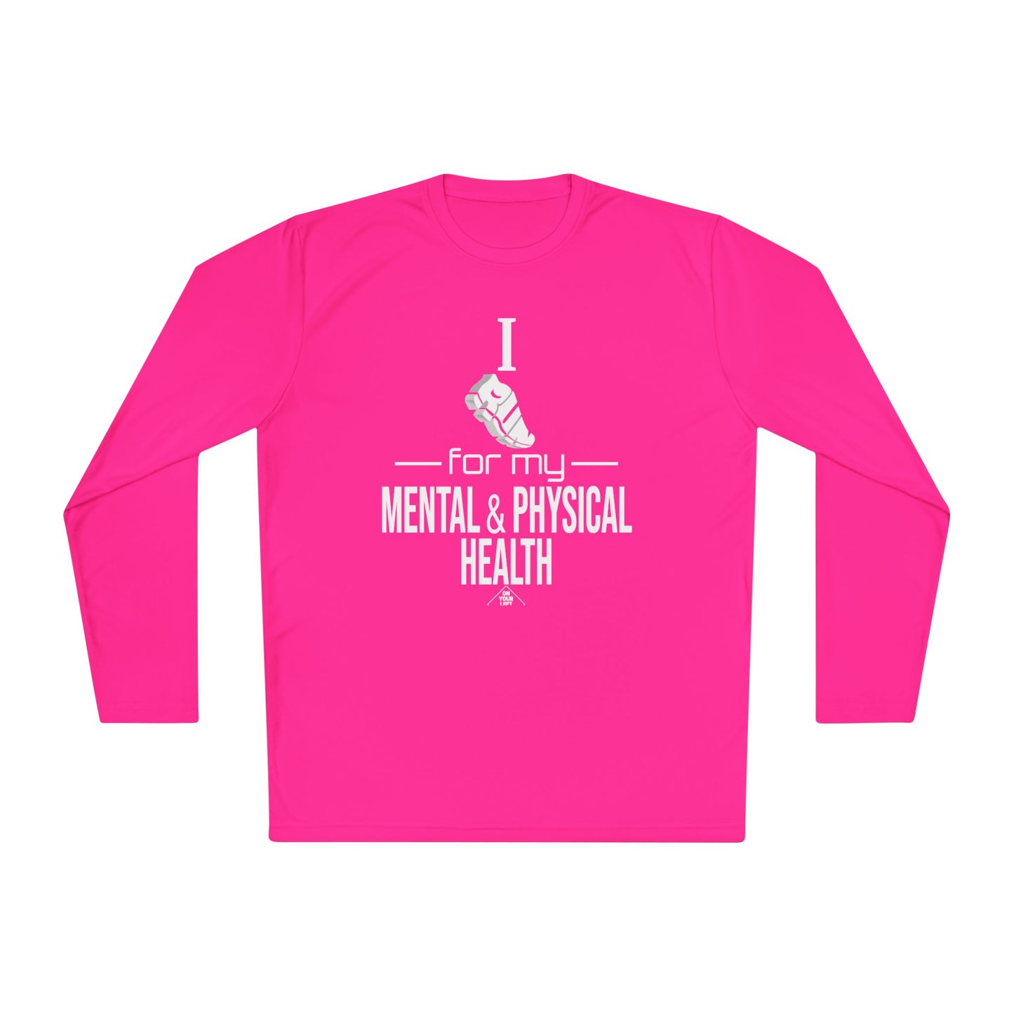 Unisex Jersey Long Sleeve Tee: I Run for my Mental & Physical Health