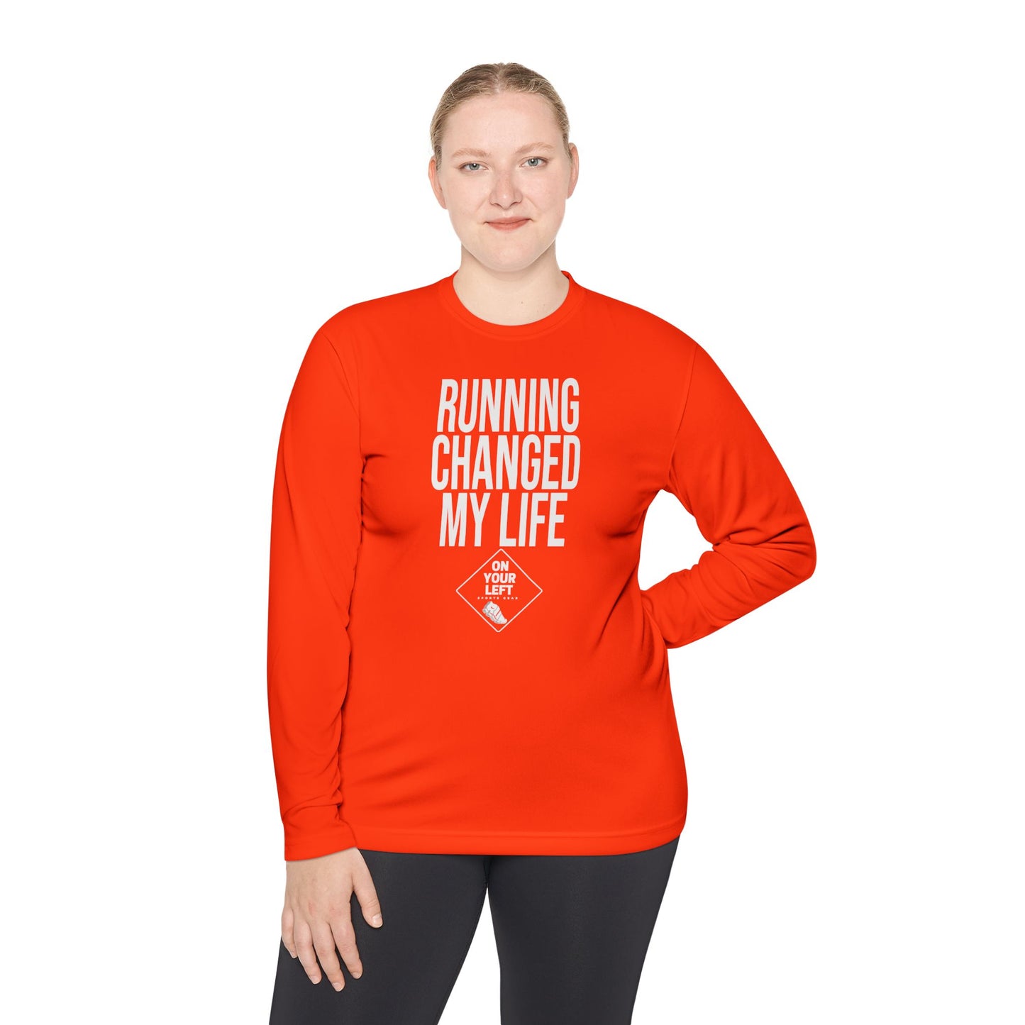 Unisex Jersey Long Sleeve Tee: RUNNING CHANGED MY LIFE