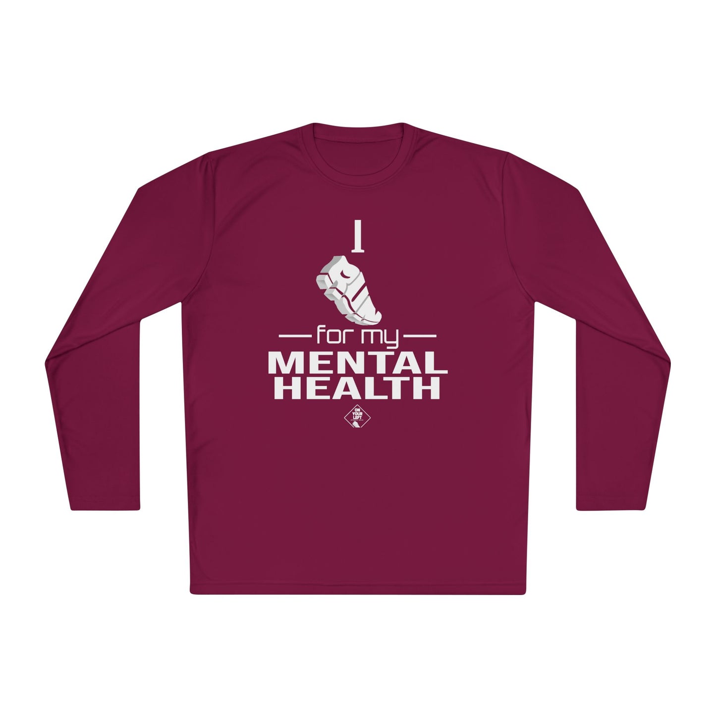 Unisex Jersey Long Sleeve Tee: I Run for my Mental Health
