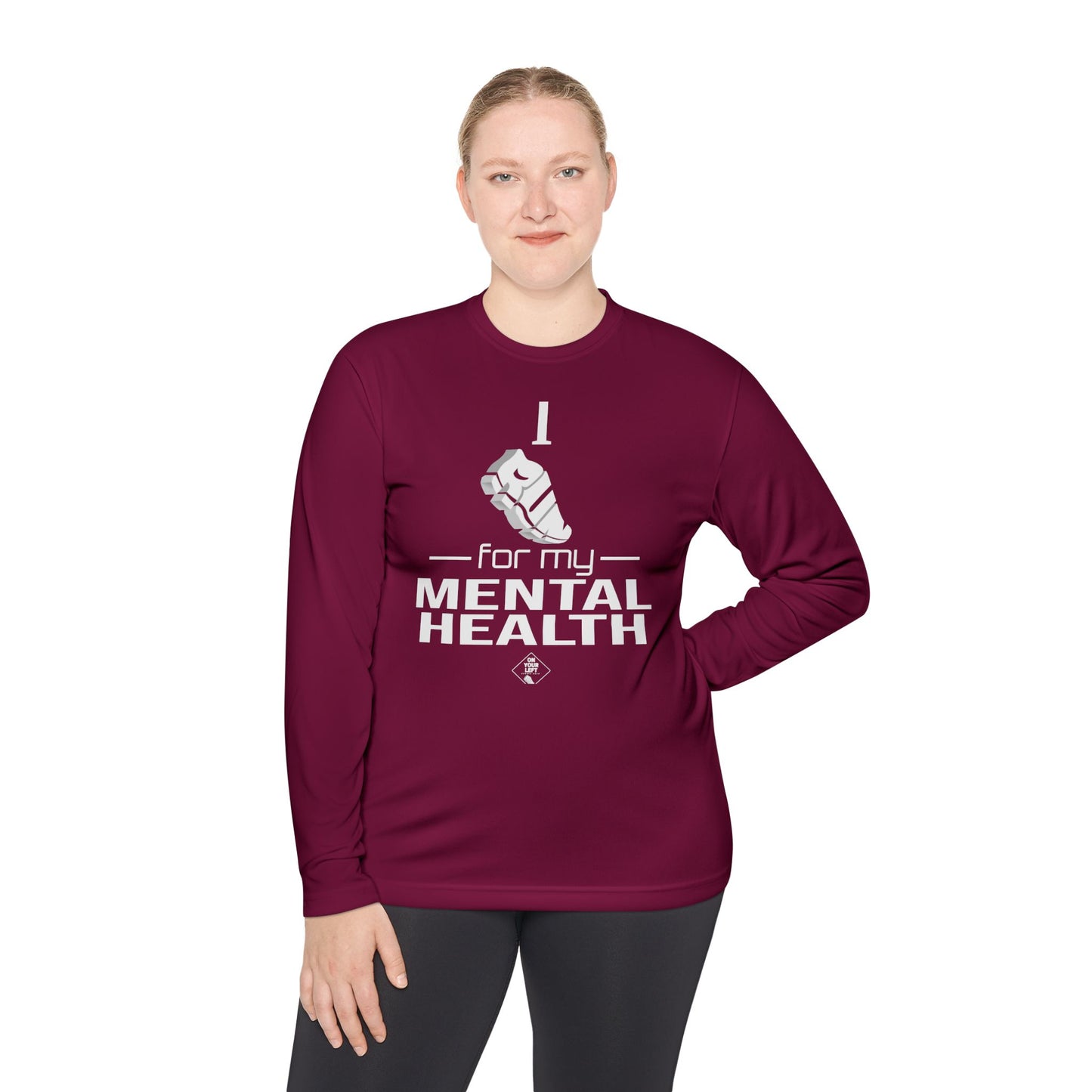 Unisex Jersey Long Sleeve Tee: I Run for my Mental Health