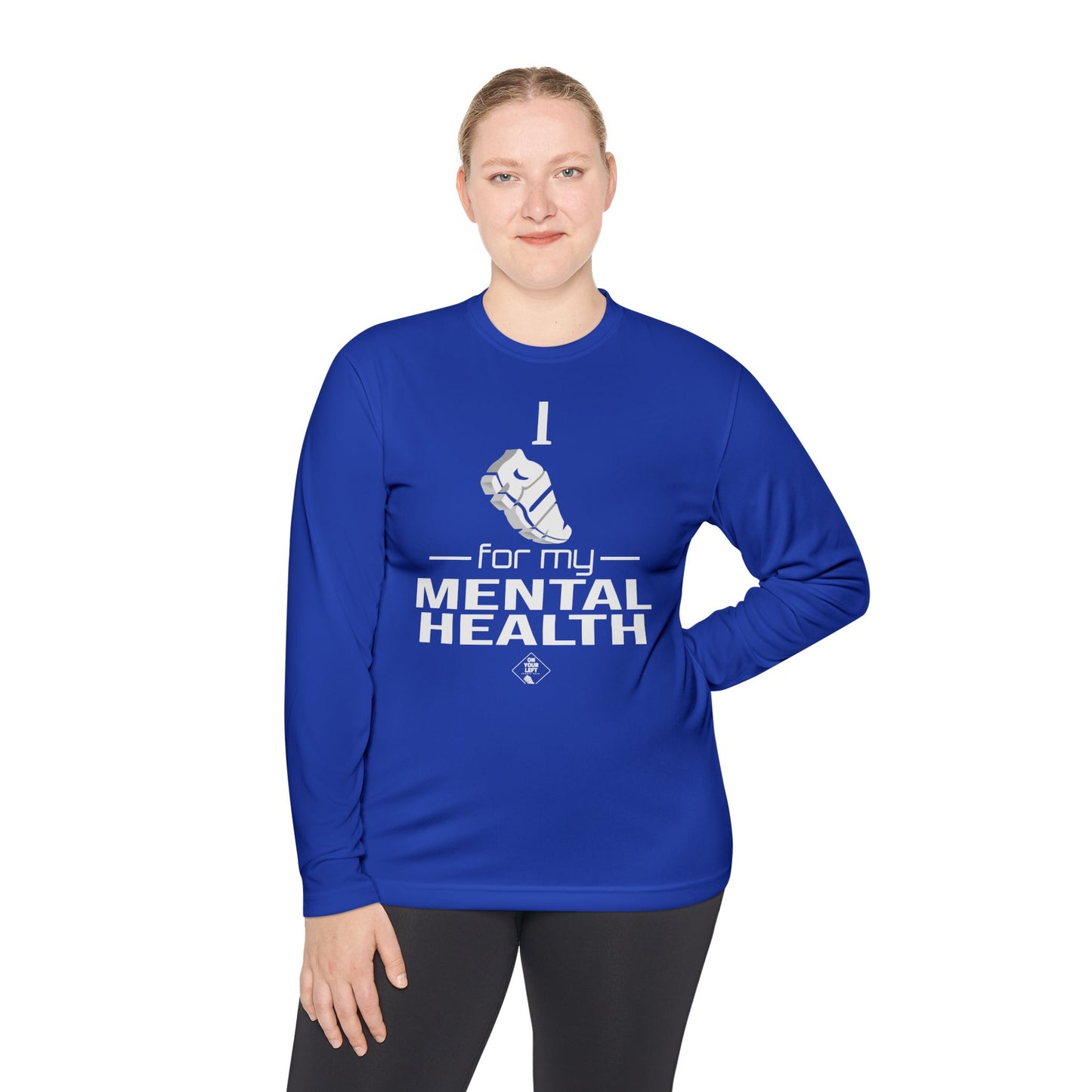 Unisex Jersey Long Sleeve Tee: I Run for my Mental Health