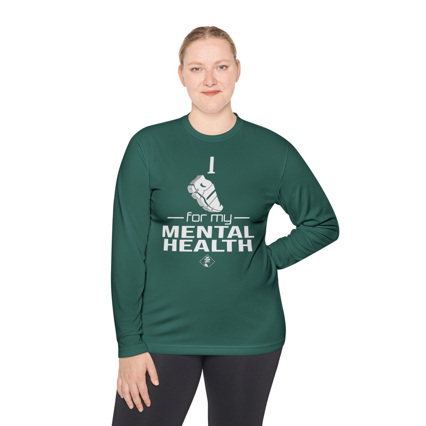 Unisex Jersey Long Sleeve Tee: I Run for my Mental Health