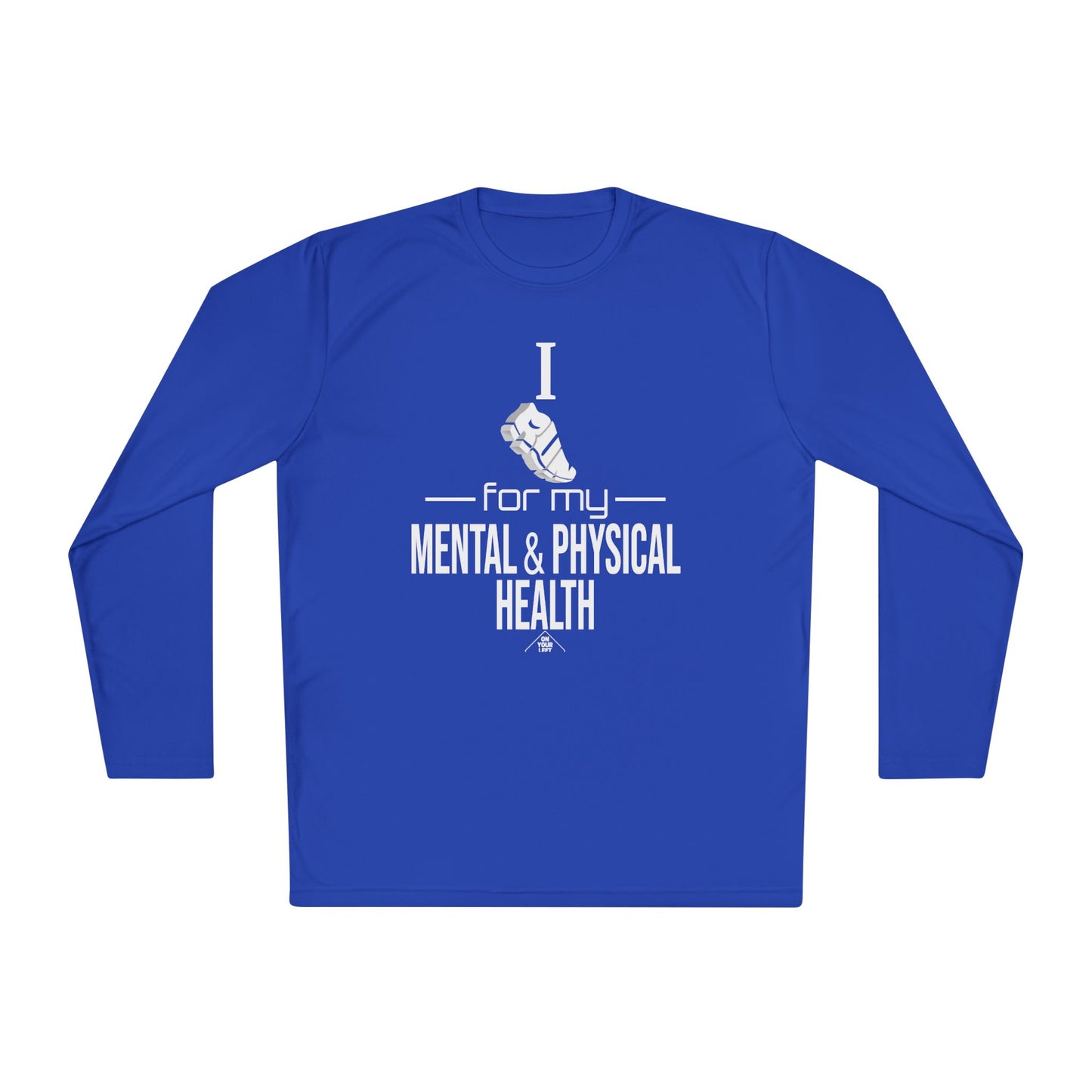 Unisex Jersey Long Sleeve Tee: I Run for my Mental & Physical Health