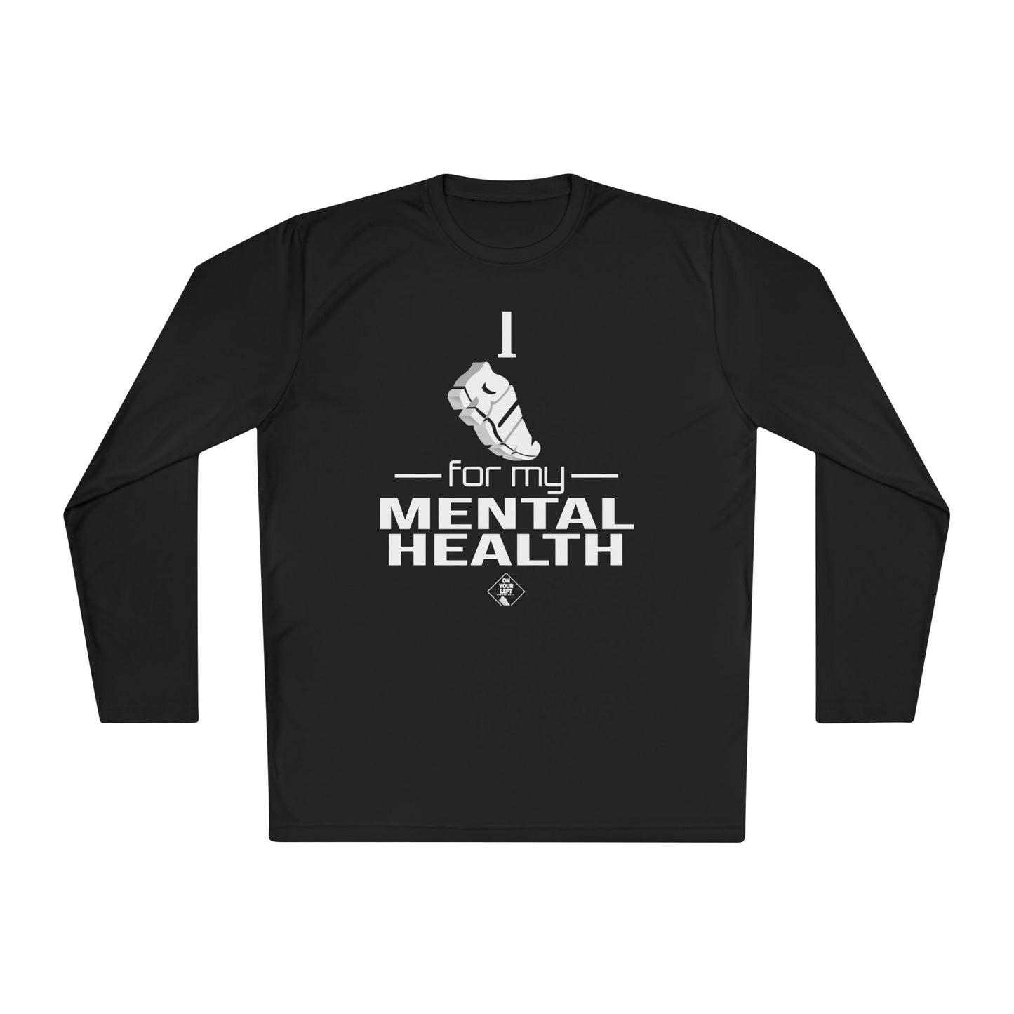 Unisex Jersey Long Sleeve Tee: I Run for my Mental Health