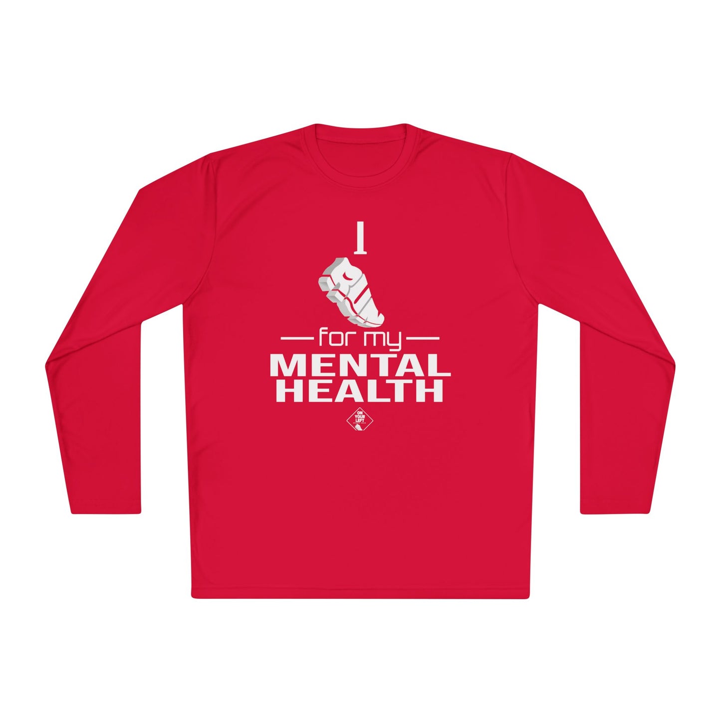 Unisex Jersey Long Sleeve Tee: I Run for my Mental Health