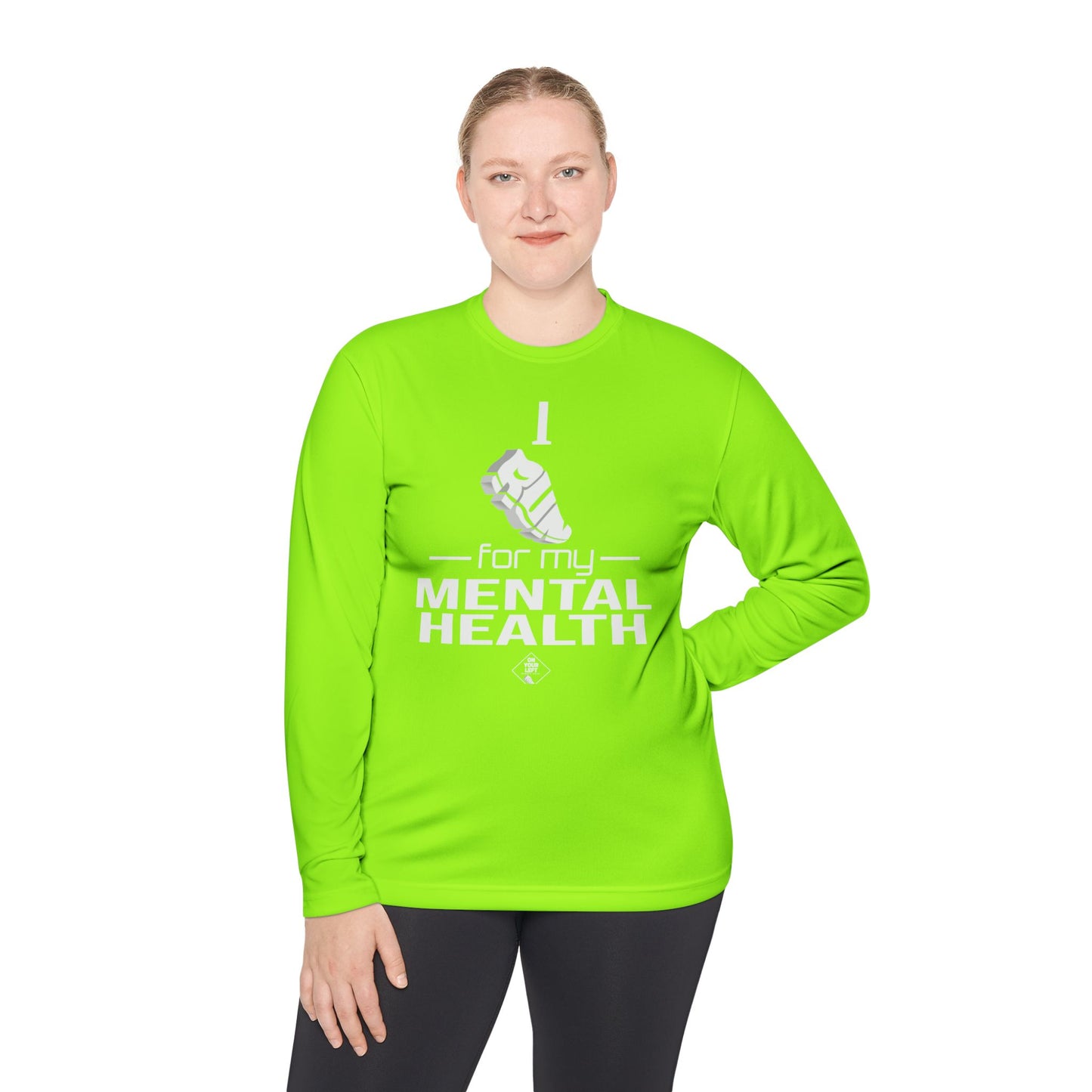 Unisex Jersey Long Sleeve Tee: I Run for my Mental Health