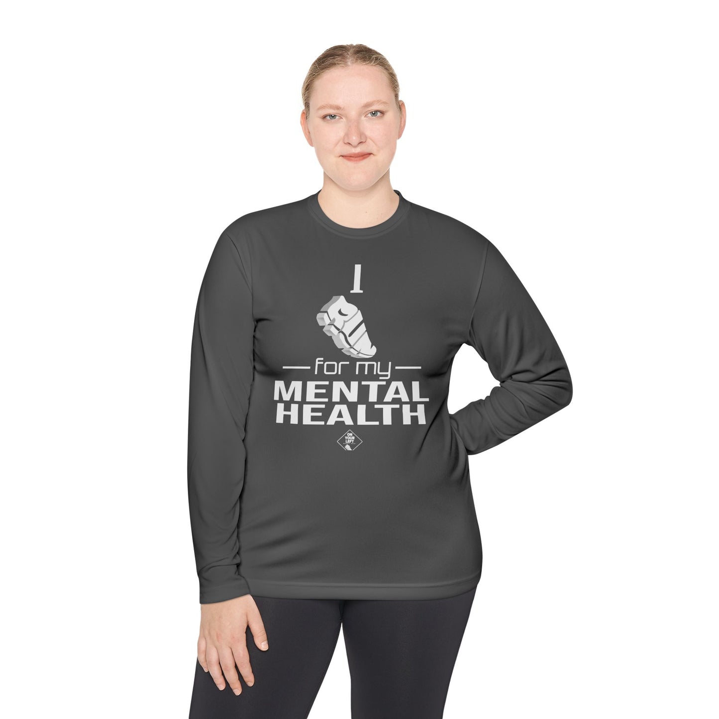 Unisex Jersey Long Sleeve Tee: I Run for my Mental Health