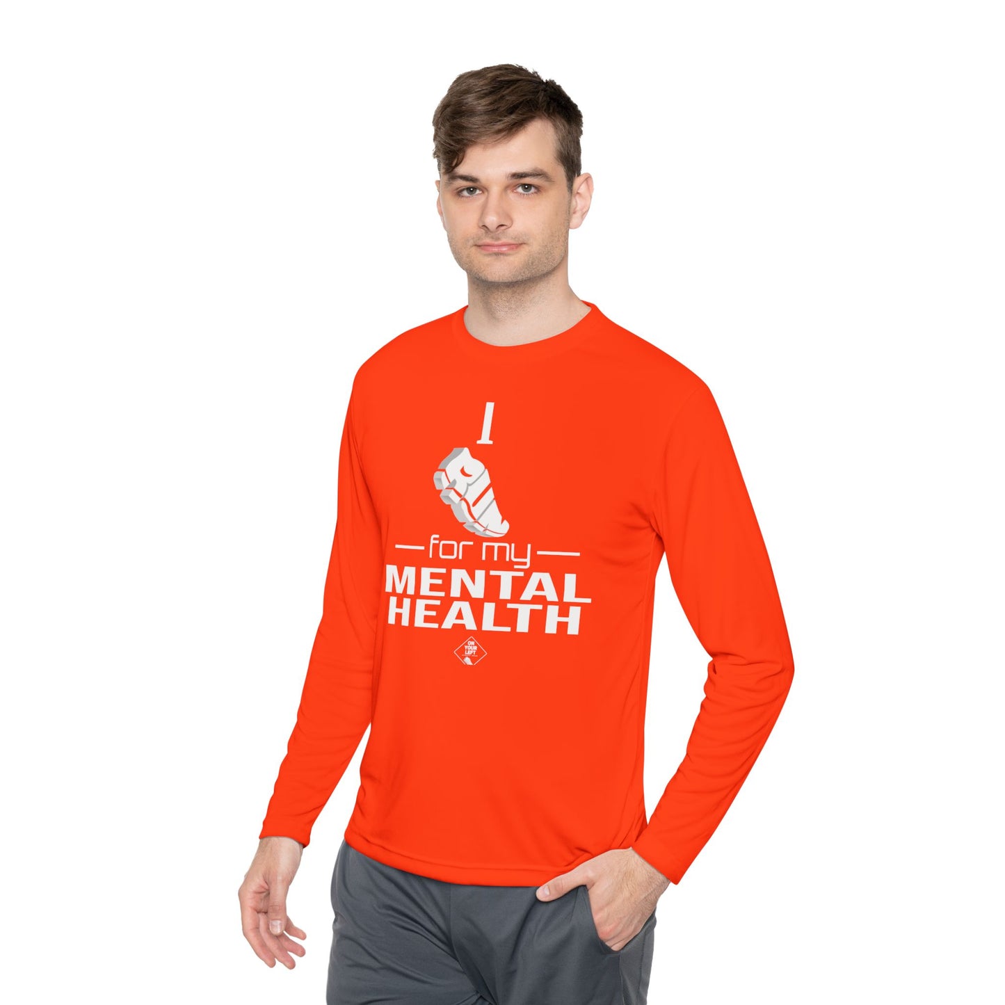 Unisex Jersey Long Sleeve Tee: I Run for my Mental Health
