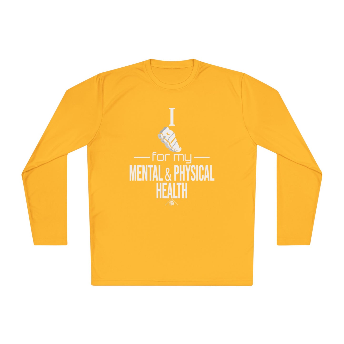 Unisex Jersey Long Sleeve Tee: I Run for my Mental & Physical Health