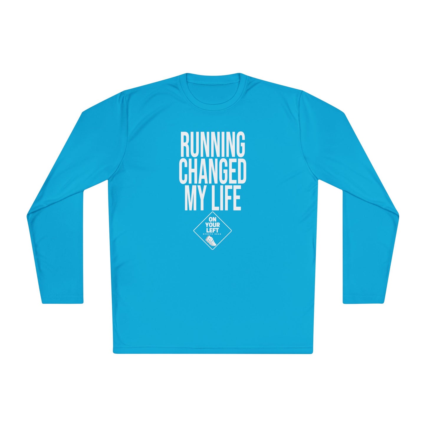 Unisex Jersey Long Sleeve Tee: RUNNING CHANGED MY LIFE