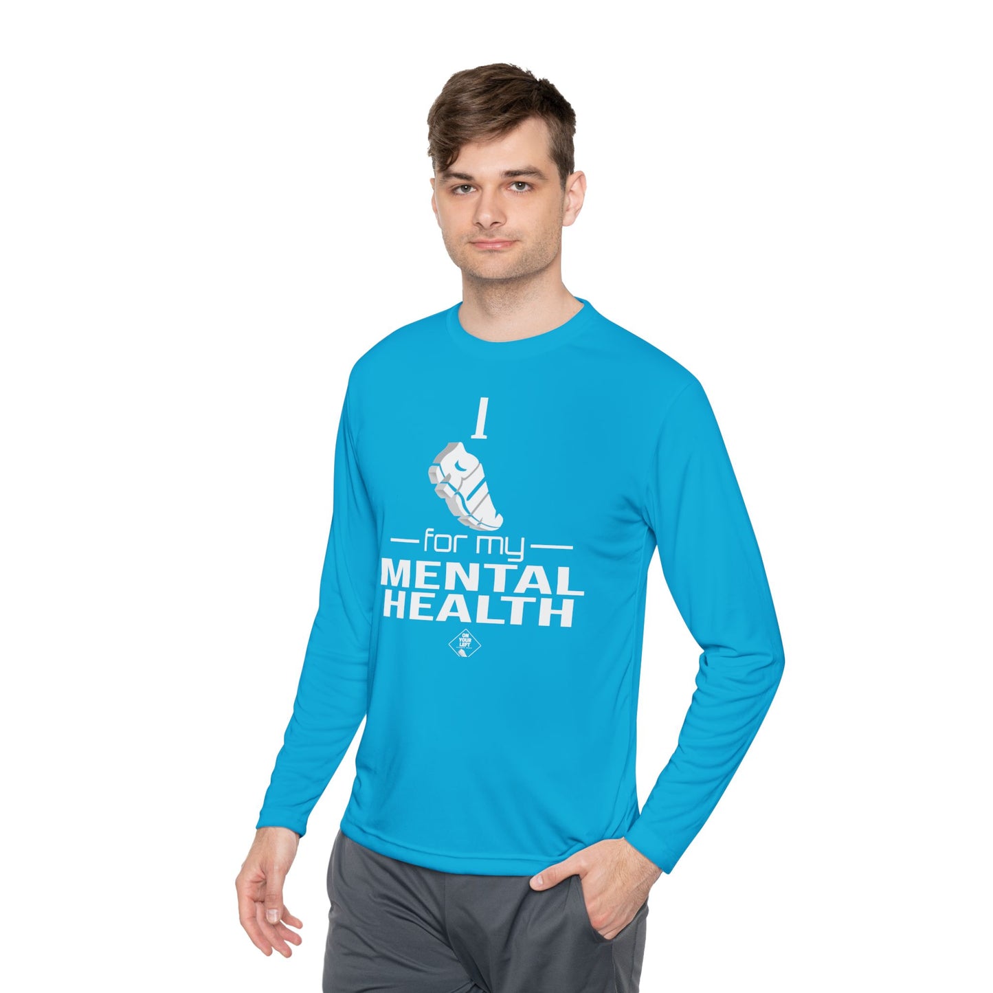 Unisex Jersey Long Sleeve Tee: I Run for my Mental Health