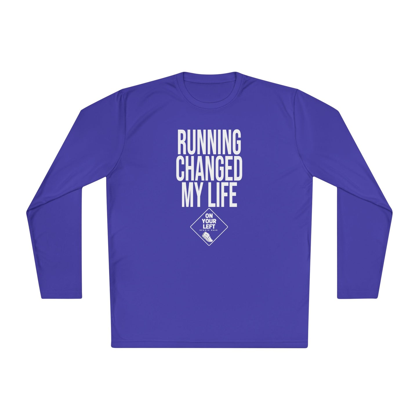 Unisex Jersey Long Sleeve Tee: RUNNING CHANGED MY LIFE