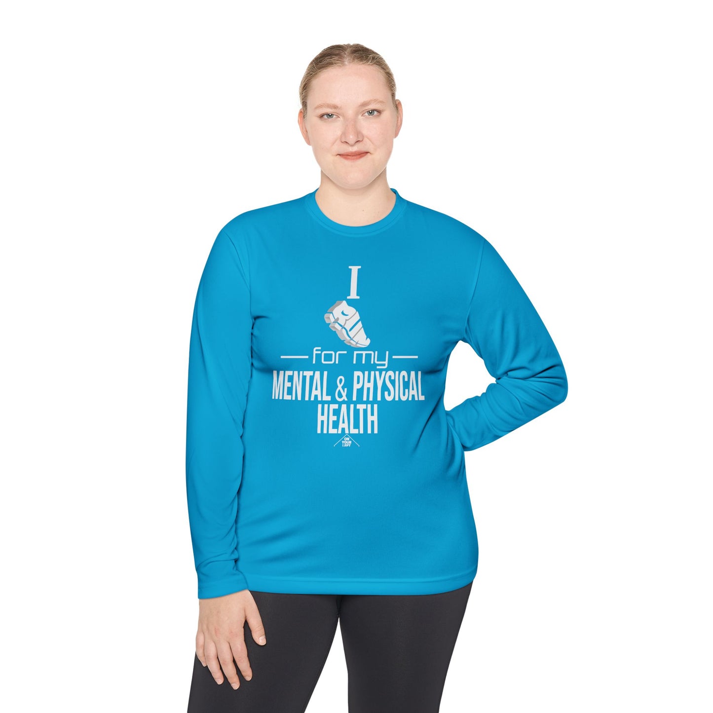 Unisex Jersey Long Sleeve Tee: I Run for my Mental & Physical Health
