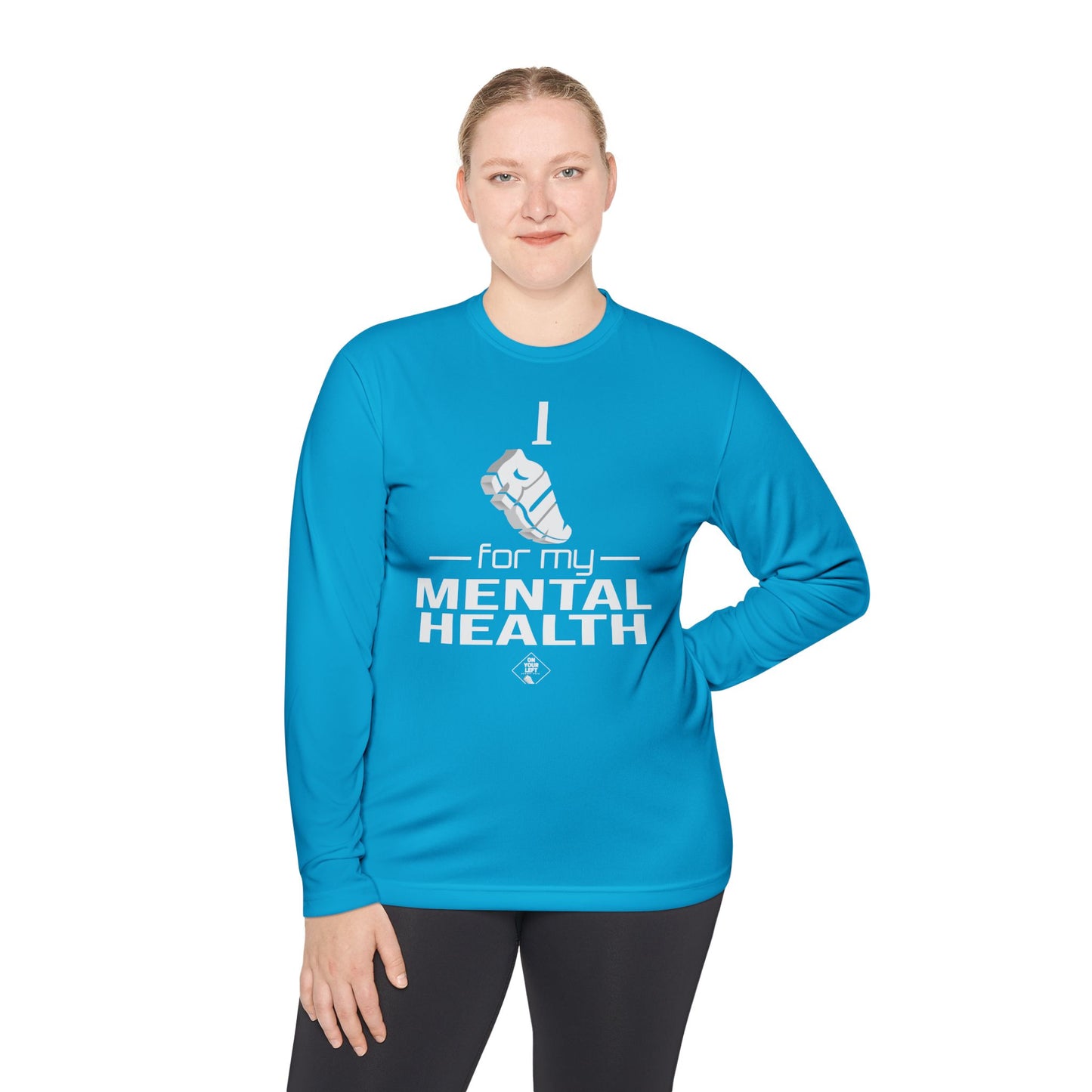 Unisex Jersey Long Sleeve Tee: I Run for my Mental Health