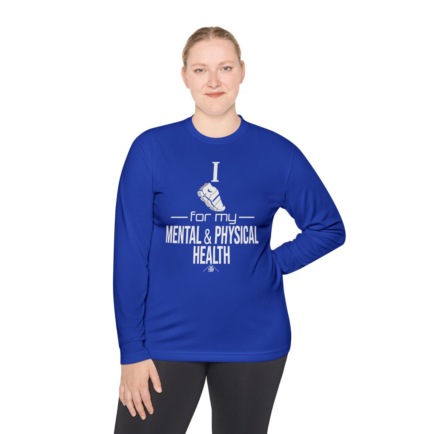 Unisex Jersey Long Sleeve Tee: I Run for my Mental & Physical Health