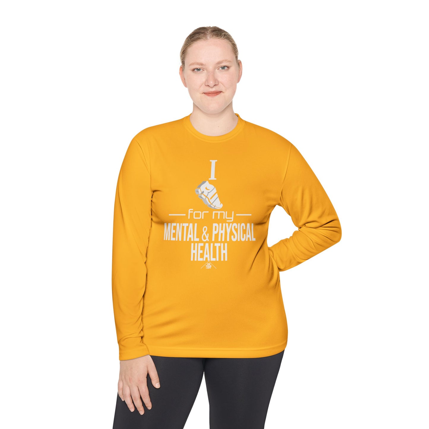 Unisex Jersey Long Sleeve Tee: I Run for my Mental & Physical Health