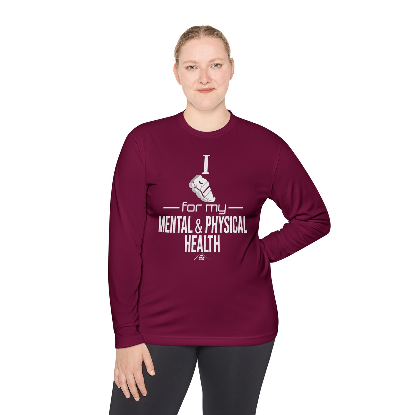 Unisex Jersey Long Sleeve Tee: I Run for my Mental & Physical Health