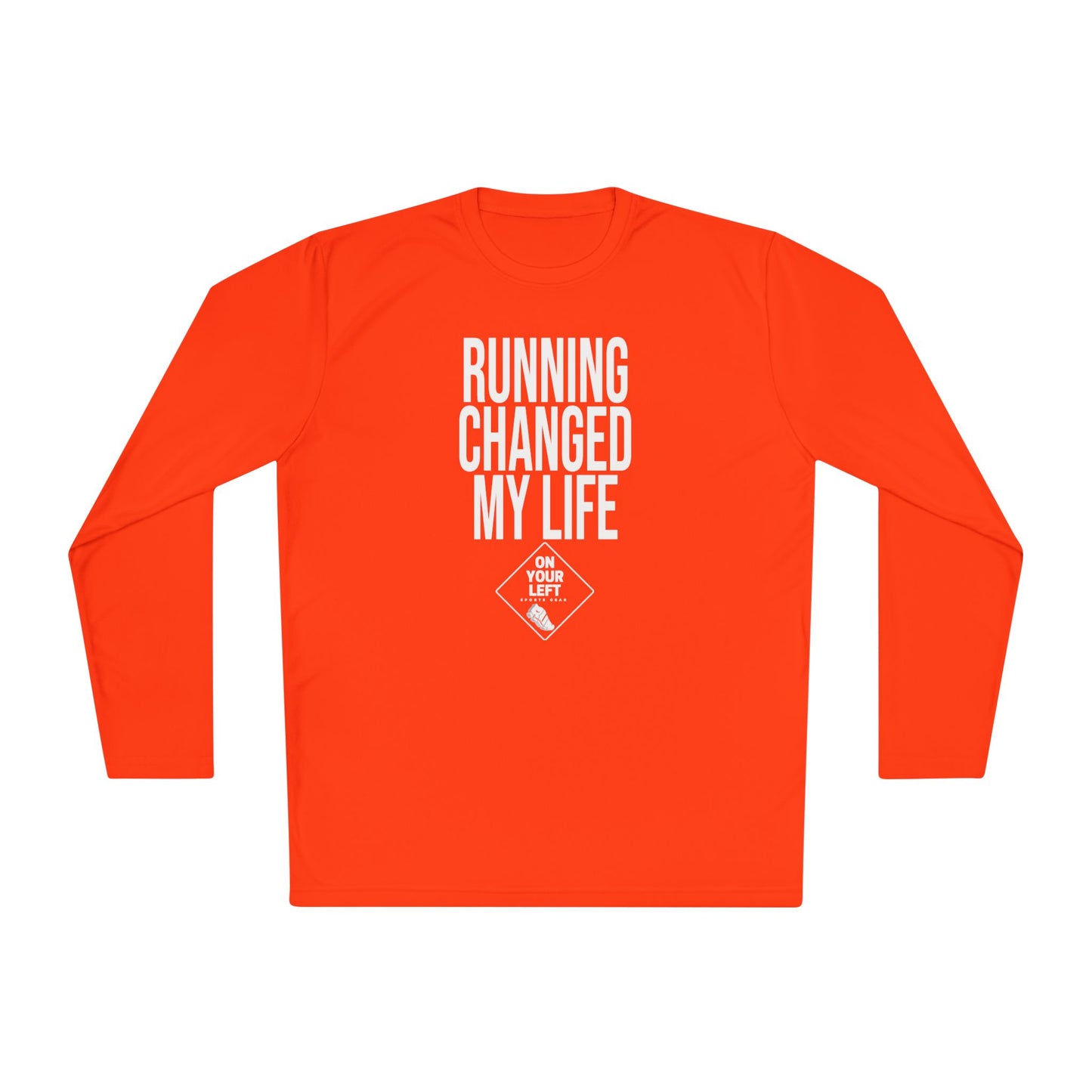 Unisex Jersey Long Sleeve Tee: RUNNING CHANGED MY LIFE