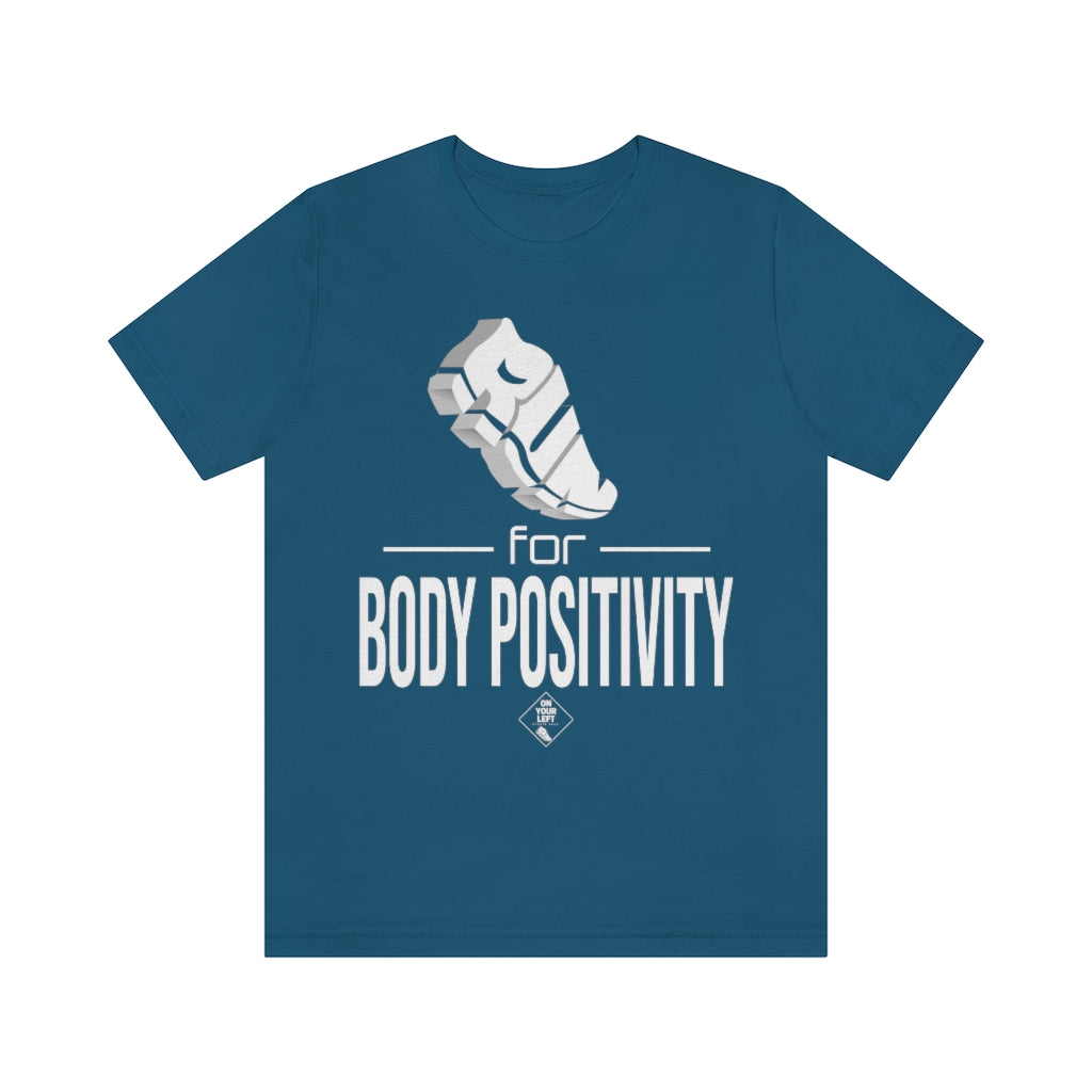 Unisex Jersey Short Sleeve Tee: RUN for Body Positivity