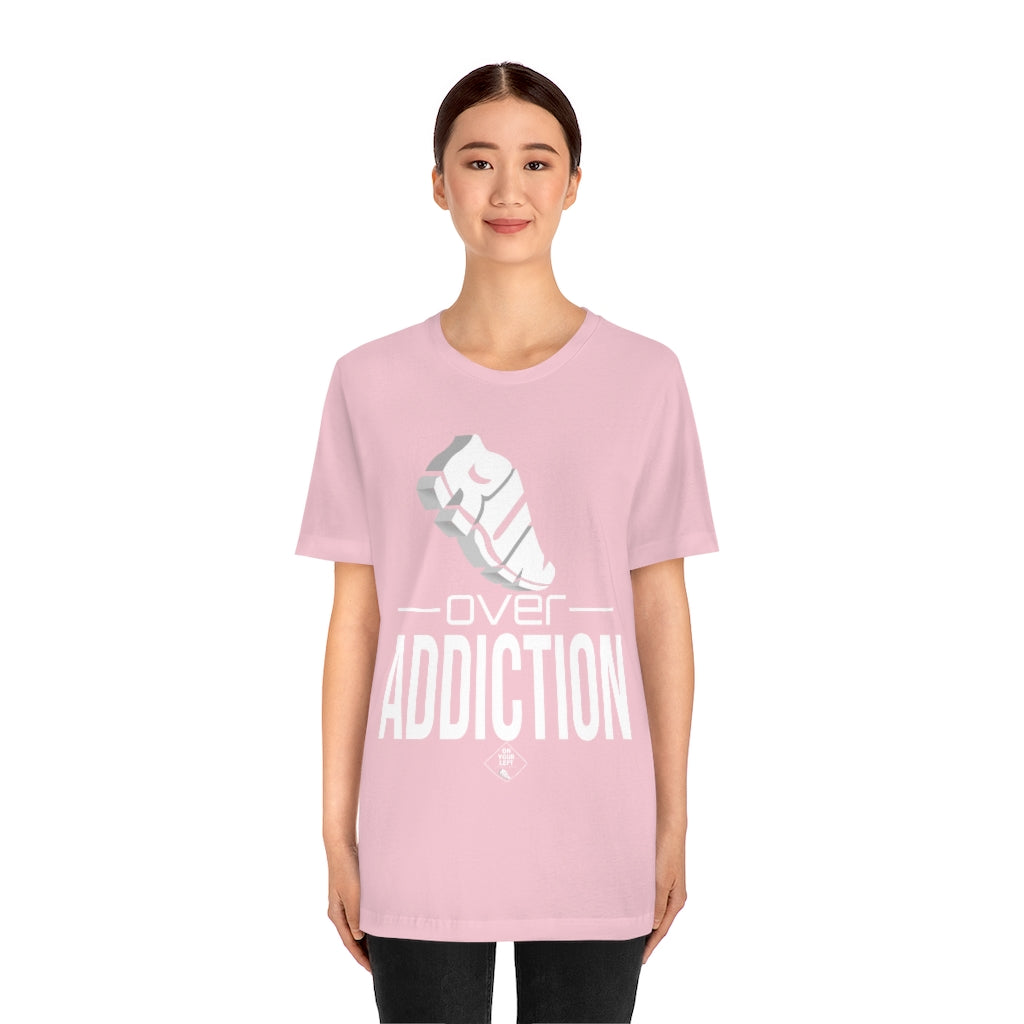 Unisex Jersey Short Sleeve Tee: RUN over Addiction