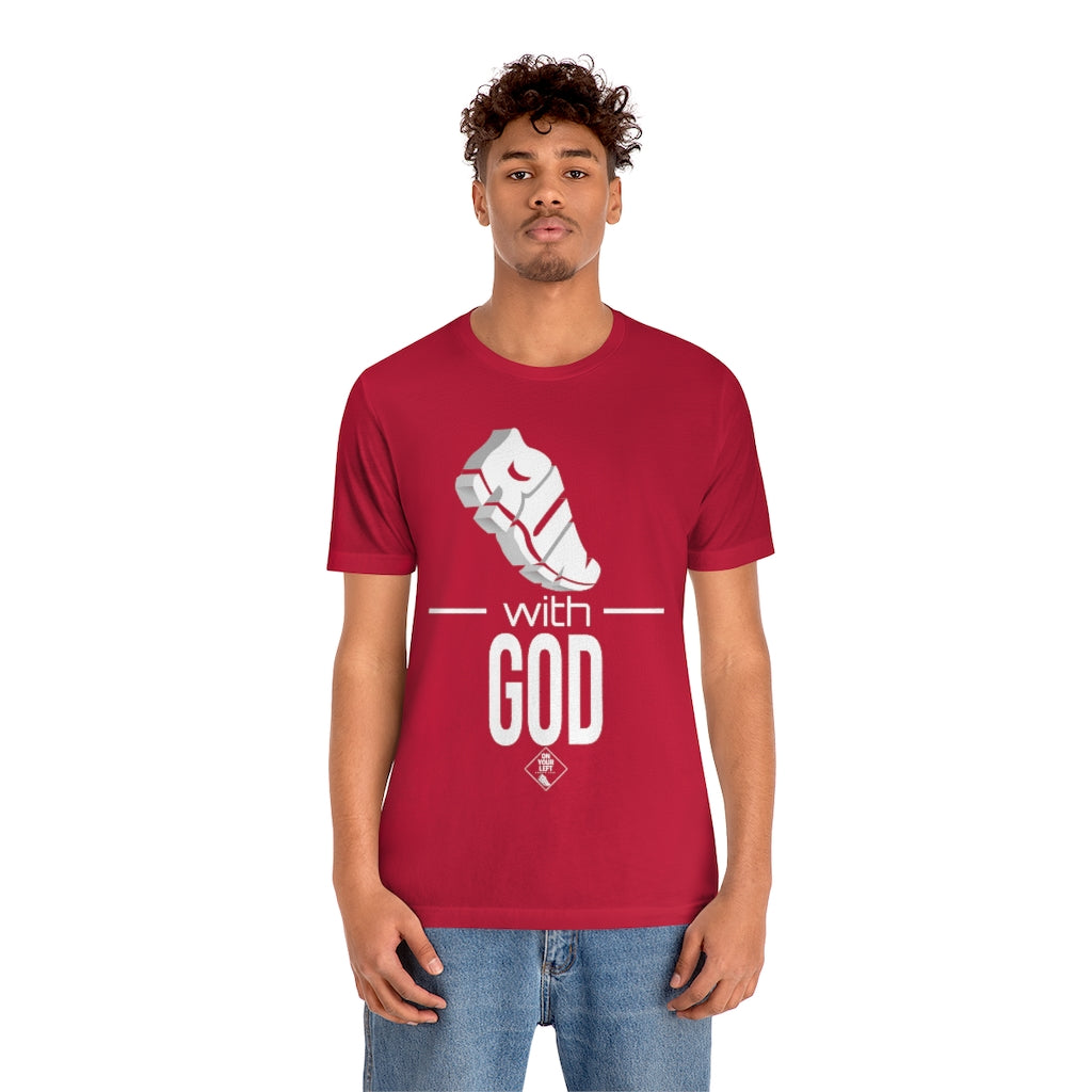 Unisex Jersey Short Sleeve Tee: RUN with GOD