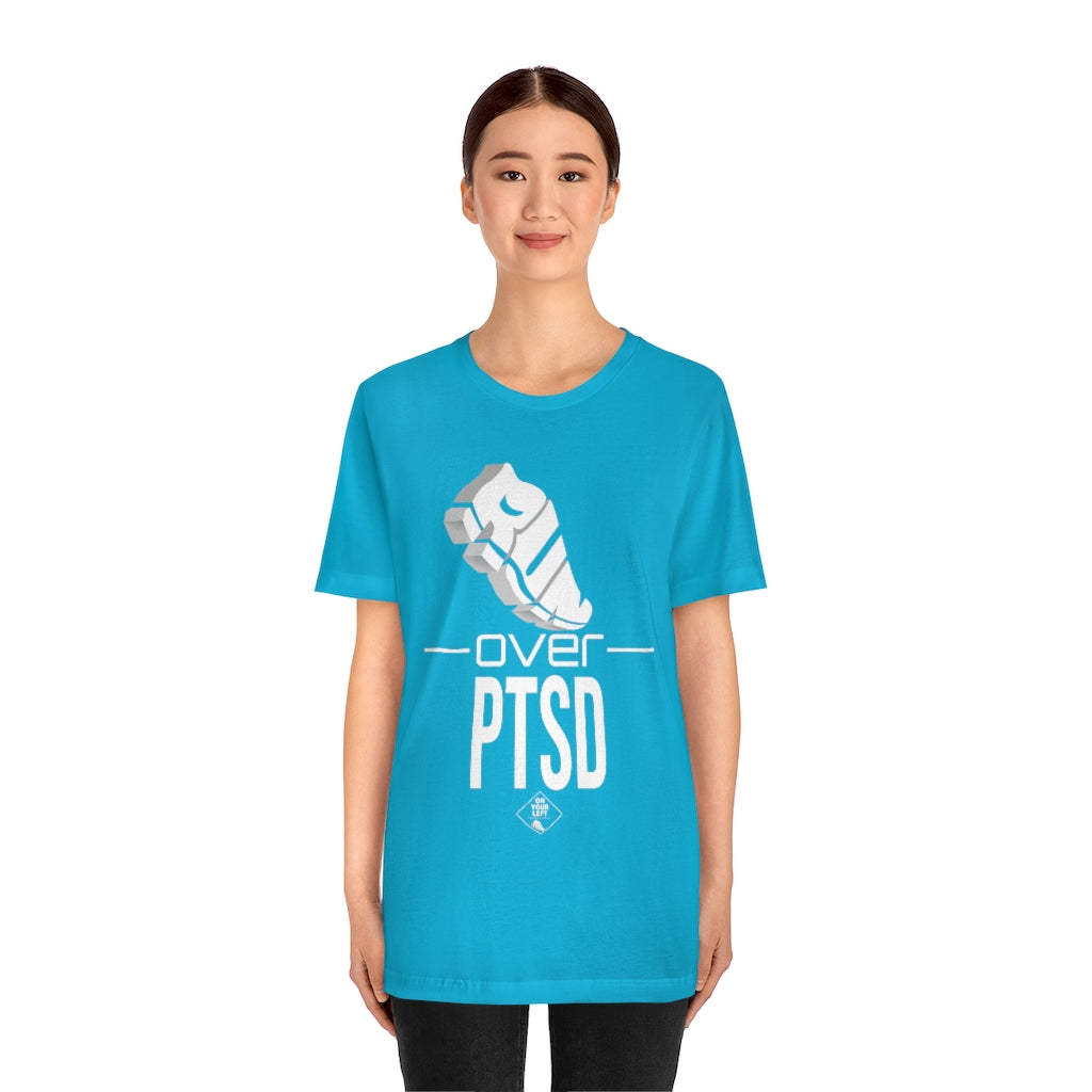Unisex Jersey Short Sleeve Tee: RUN over PTSD