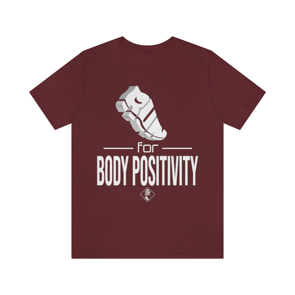 Unisex Jersey Short Sleeve Tee: RUN for Body Positivity